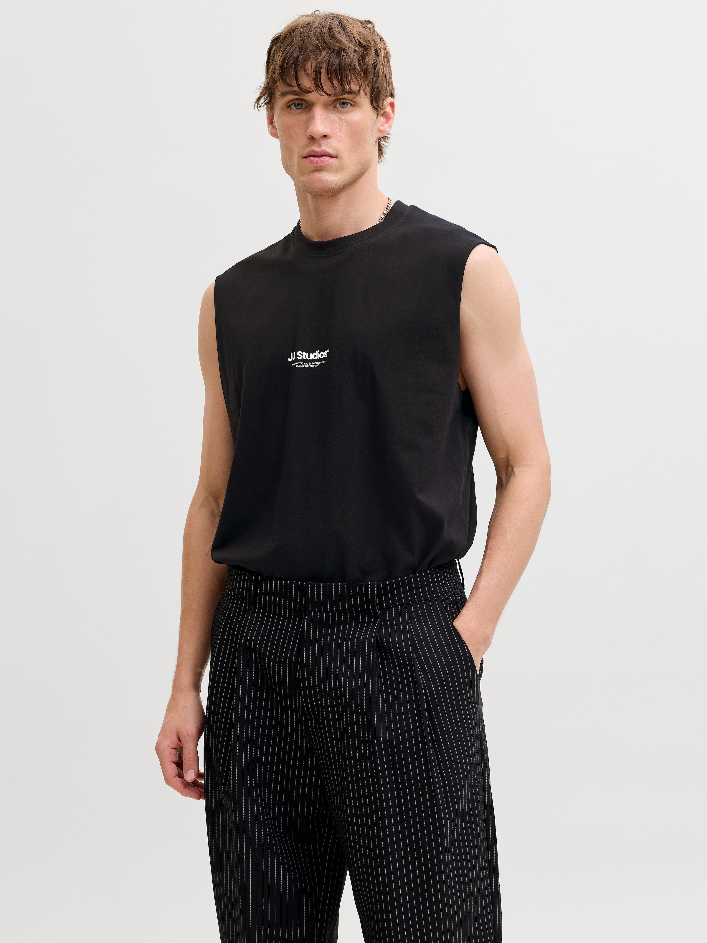 Jack & Jones Muscleshirt "Jjesoho Sleeveless Tee Sn" Mit Logobranding