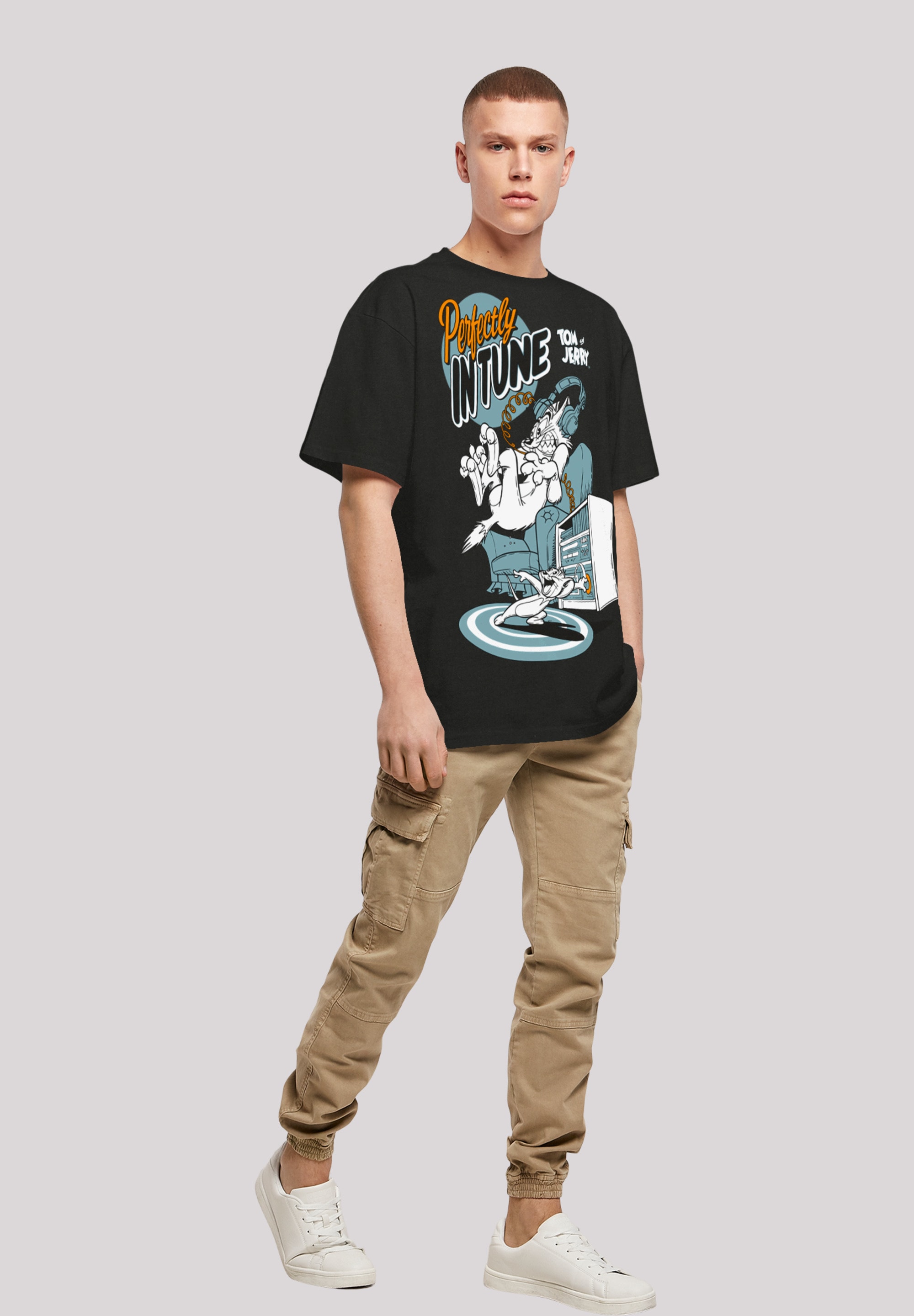 F4NT4STIC T-Shirt »Tom und Jerry Perfectly In Tune«, Print