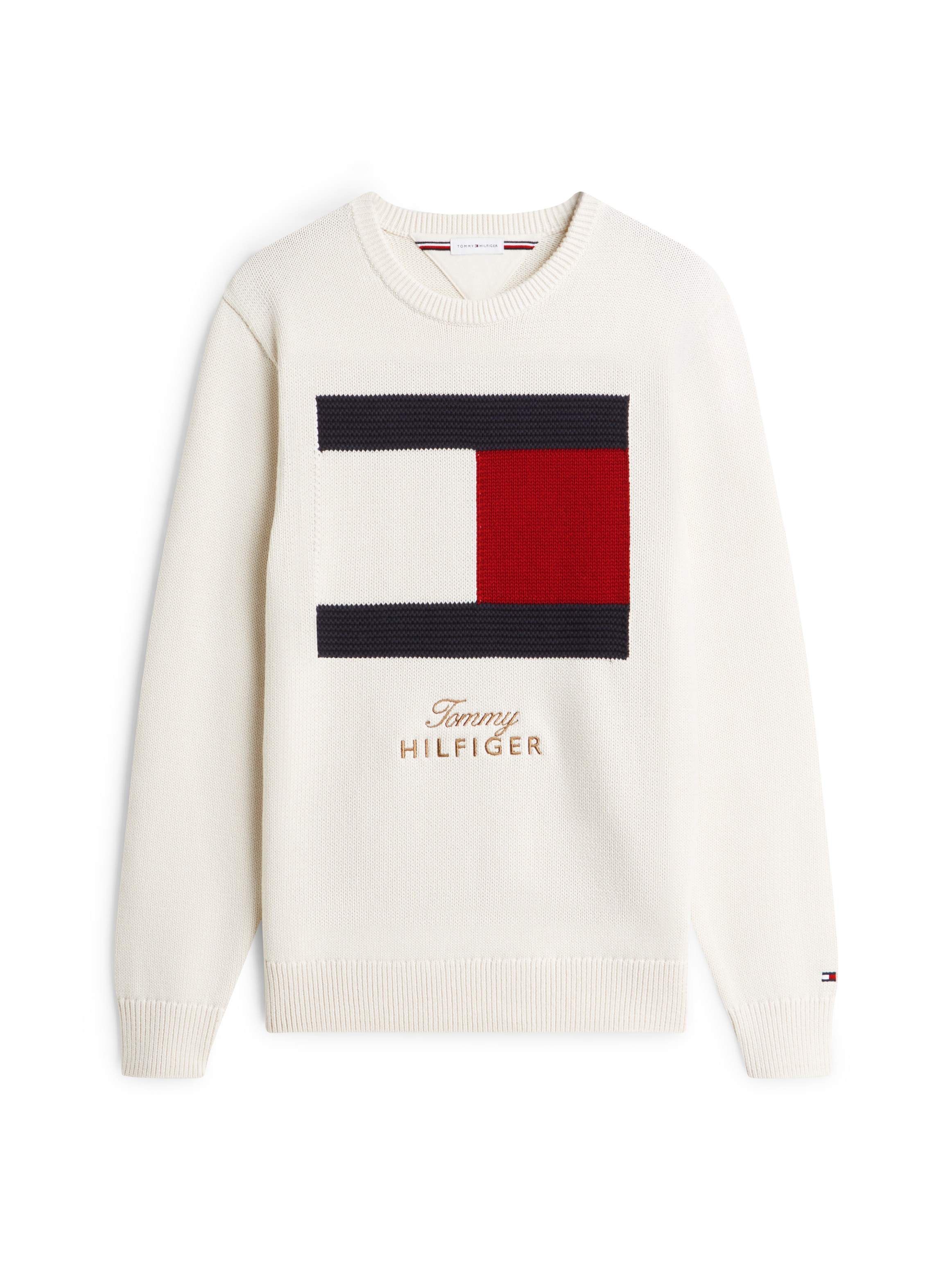 Tommy Hilfiger Rundhalspullover »GIFTING FLAG CREW NECK«