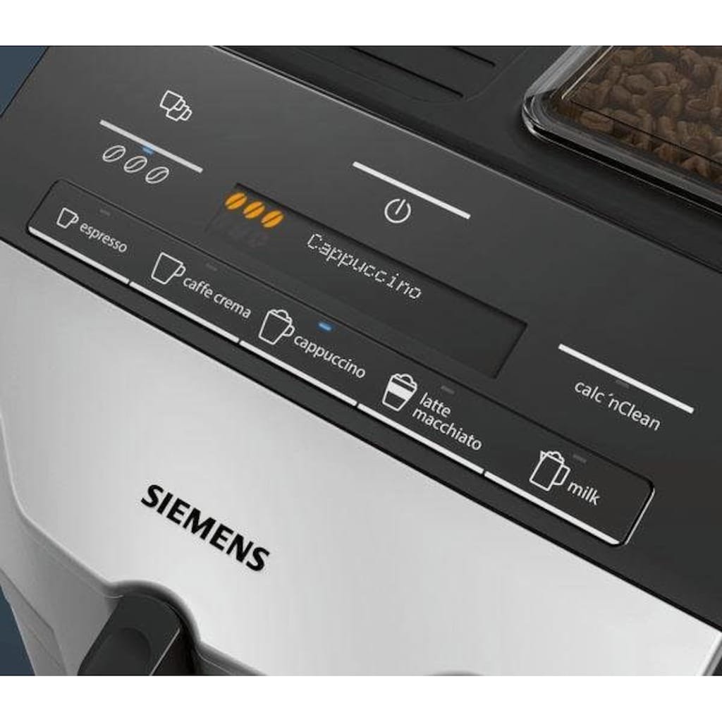 SIEMENS Kaffeevollautomat »EQ.300 TI353501DE«, einfache Zubereitung, 5 Kaffee-Milch-Getränke, LCD-Dialog-Display