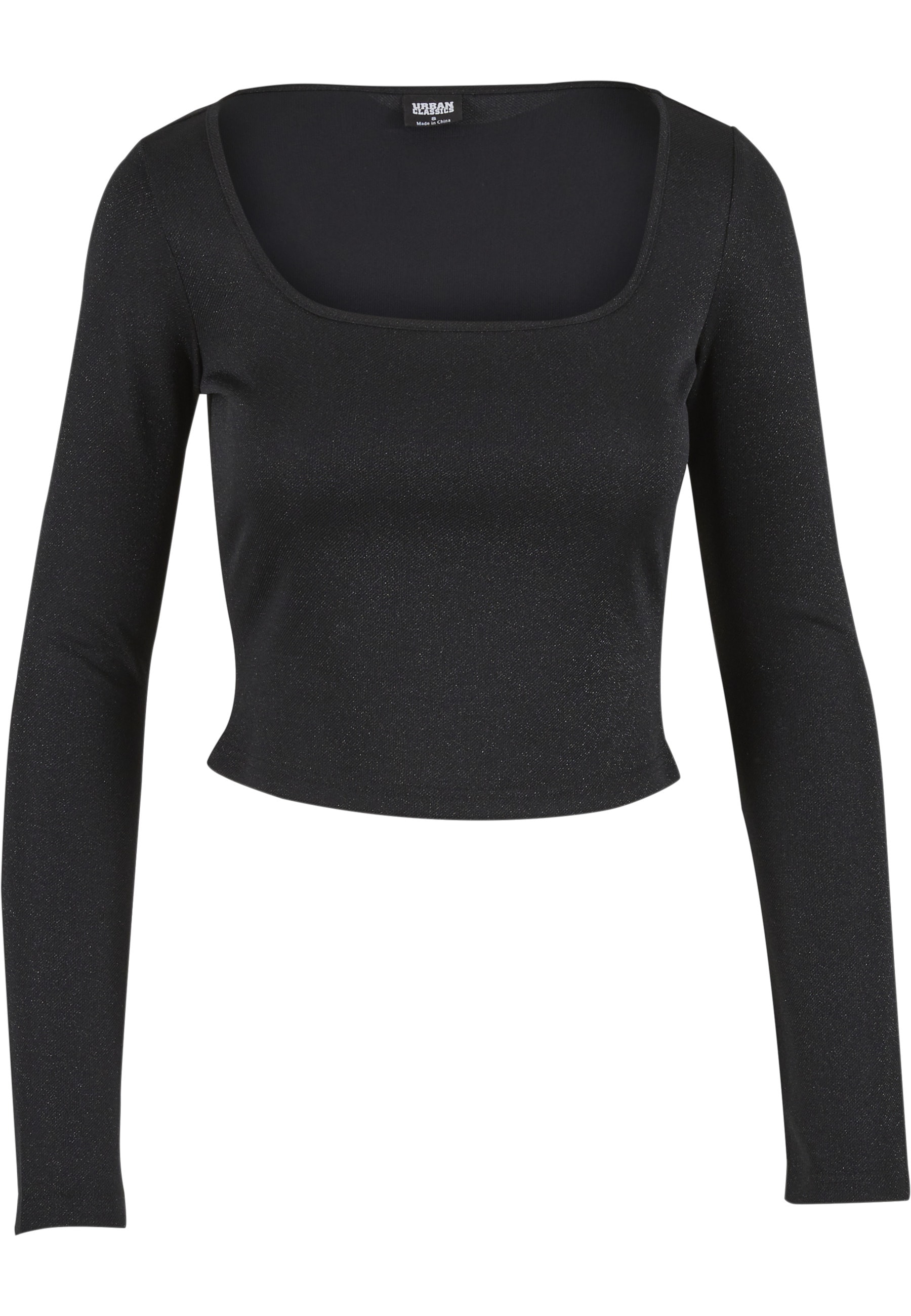 URBAN CLASSICS "Urban Classics Ladies Glitter Square Neck Longsleeve" 1 Stk.