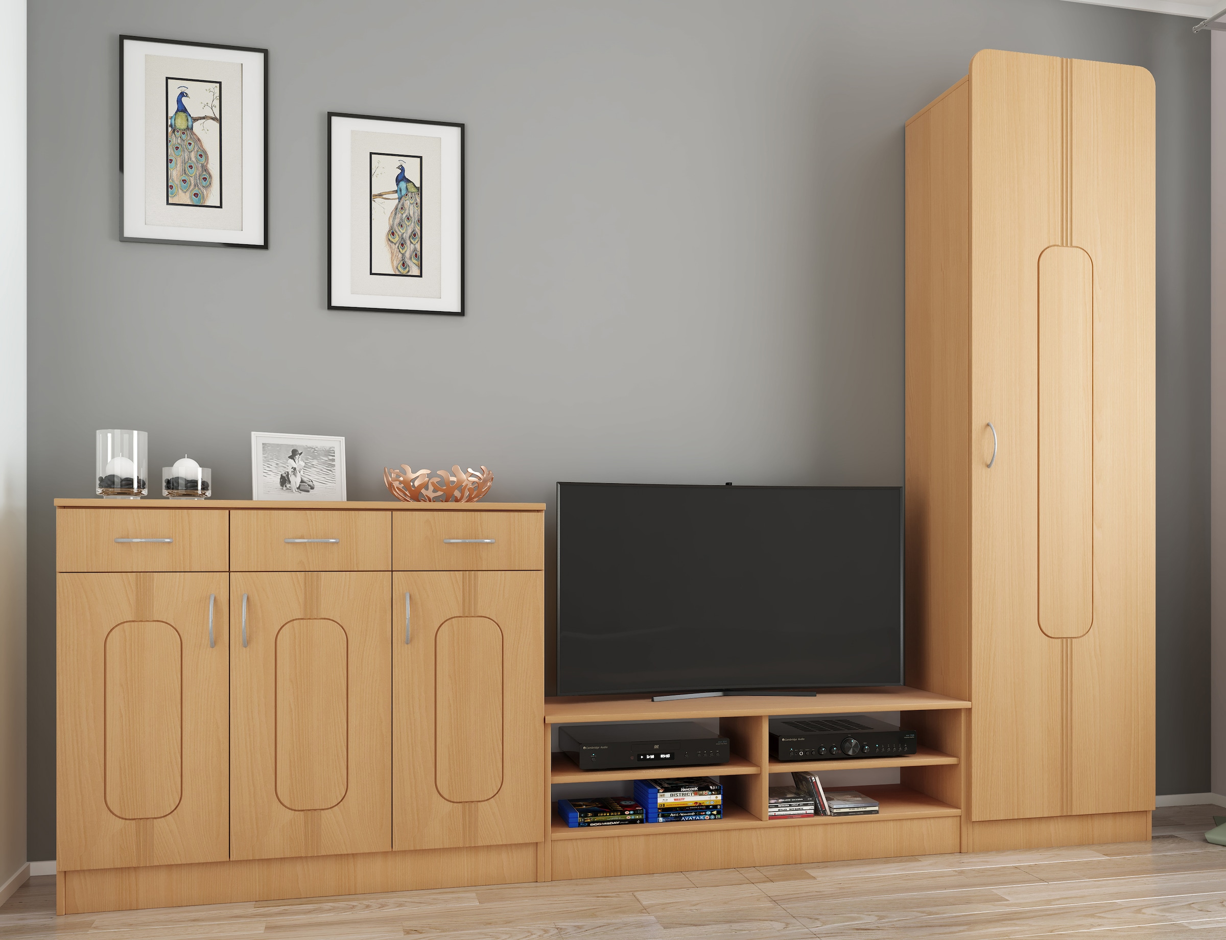 VCM Garderobenschrank »Holz Wandspiegel Spiegel Diele Flur Balia«