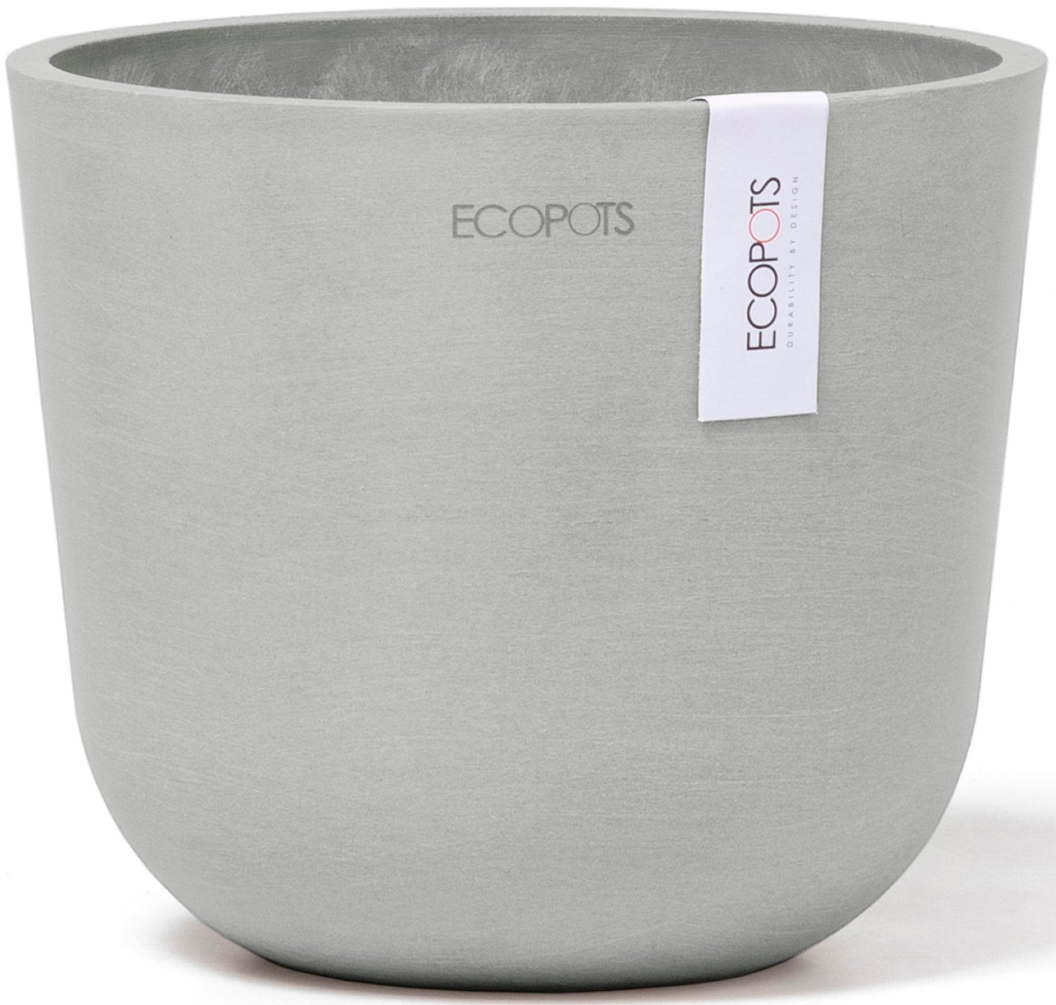 ECOPOTS Vazonas gėlėms »Oslo Mini 16 Weißgrau«...