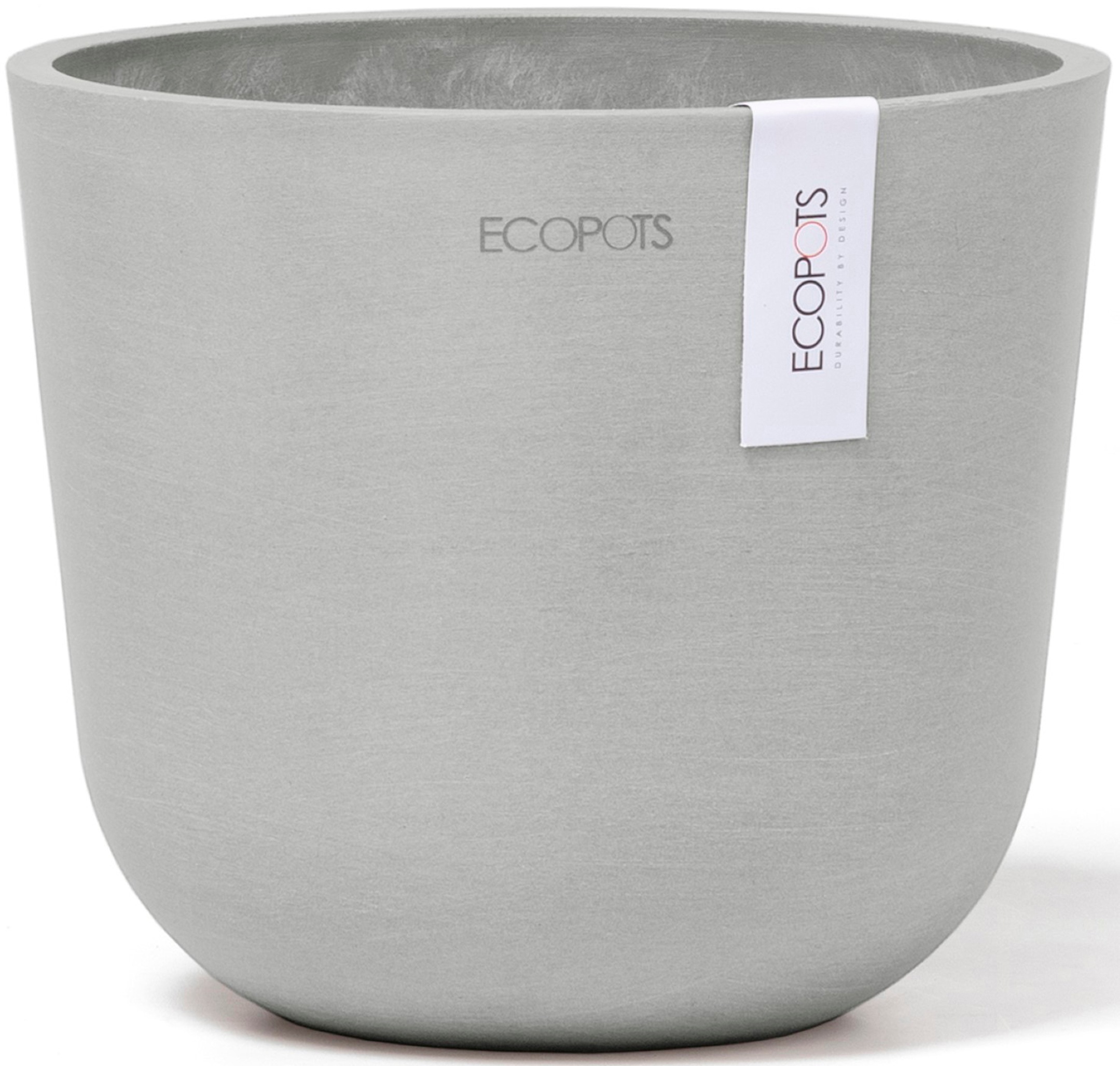 ECOPOTS Blumentopf "Oslo Mini 16 Weißgrau", für den Innenbereich