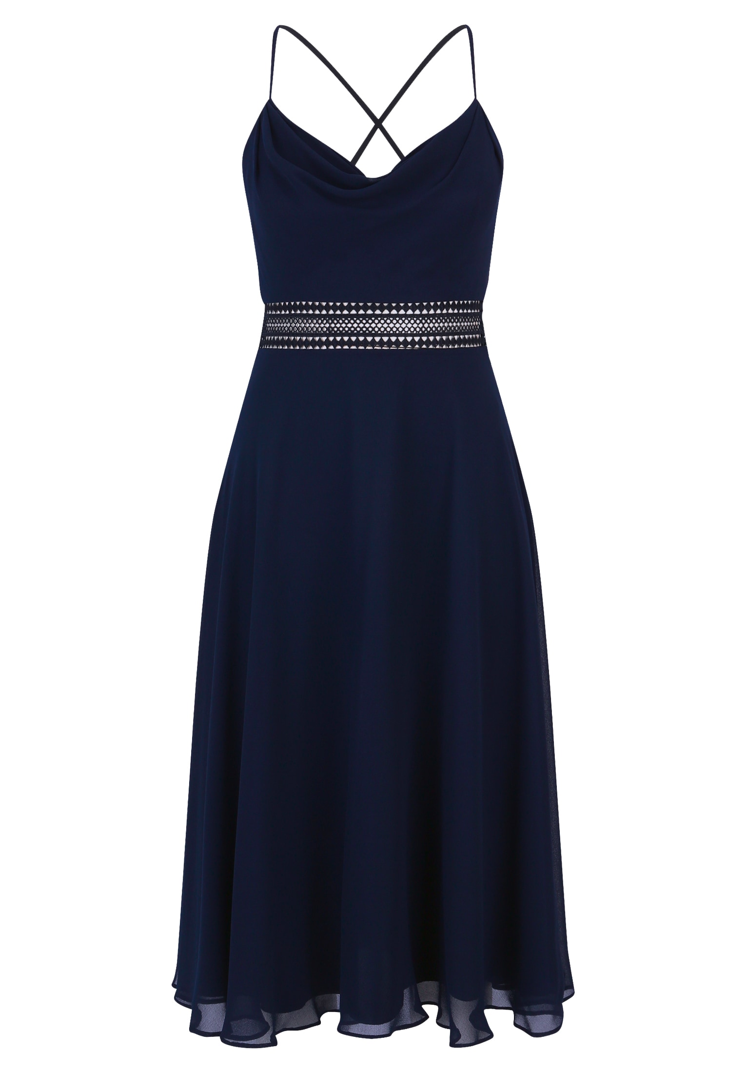 Vera Mont Cocktailkleid »Vera Mont Cocktailkleid mit Wasserfallausschnitt«, Stickerei