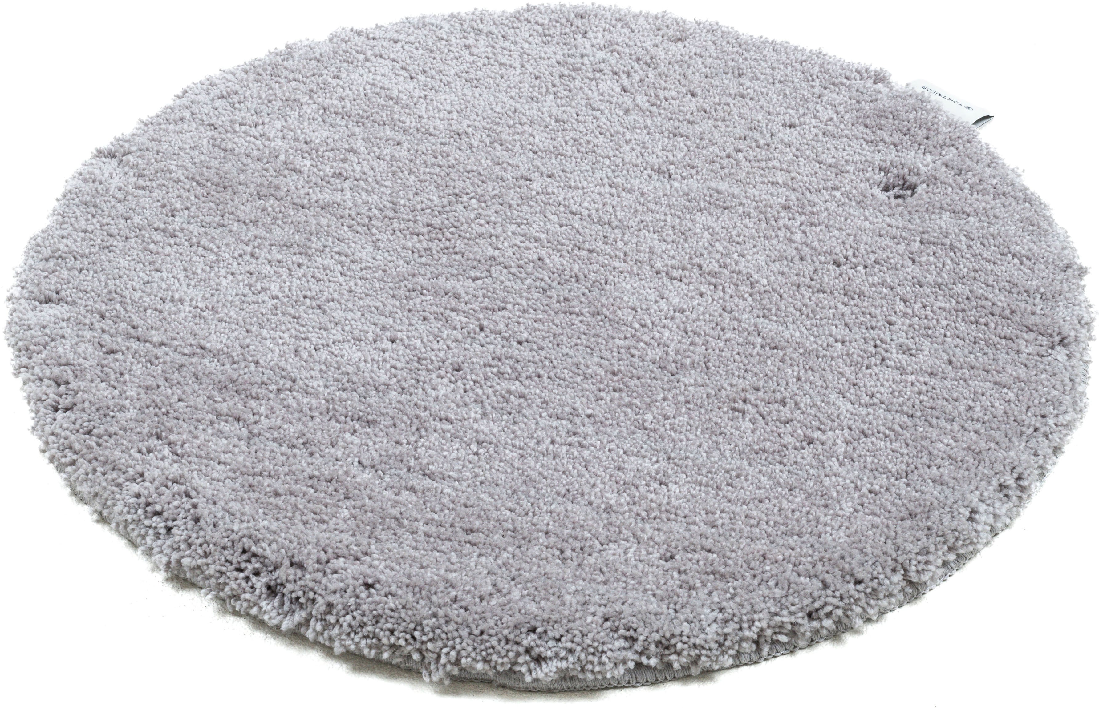 TOM TAILOR HOME Badematte "Cozy Bath UNI, Badvorleger, Badezimmer Teppich" Höhe 27 mm rutschhemmend beschichtet fußbodenheizungsgeeignet Badteppich, Uni Farben, rechteckig, in rund & oval erhältlich