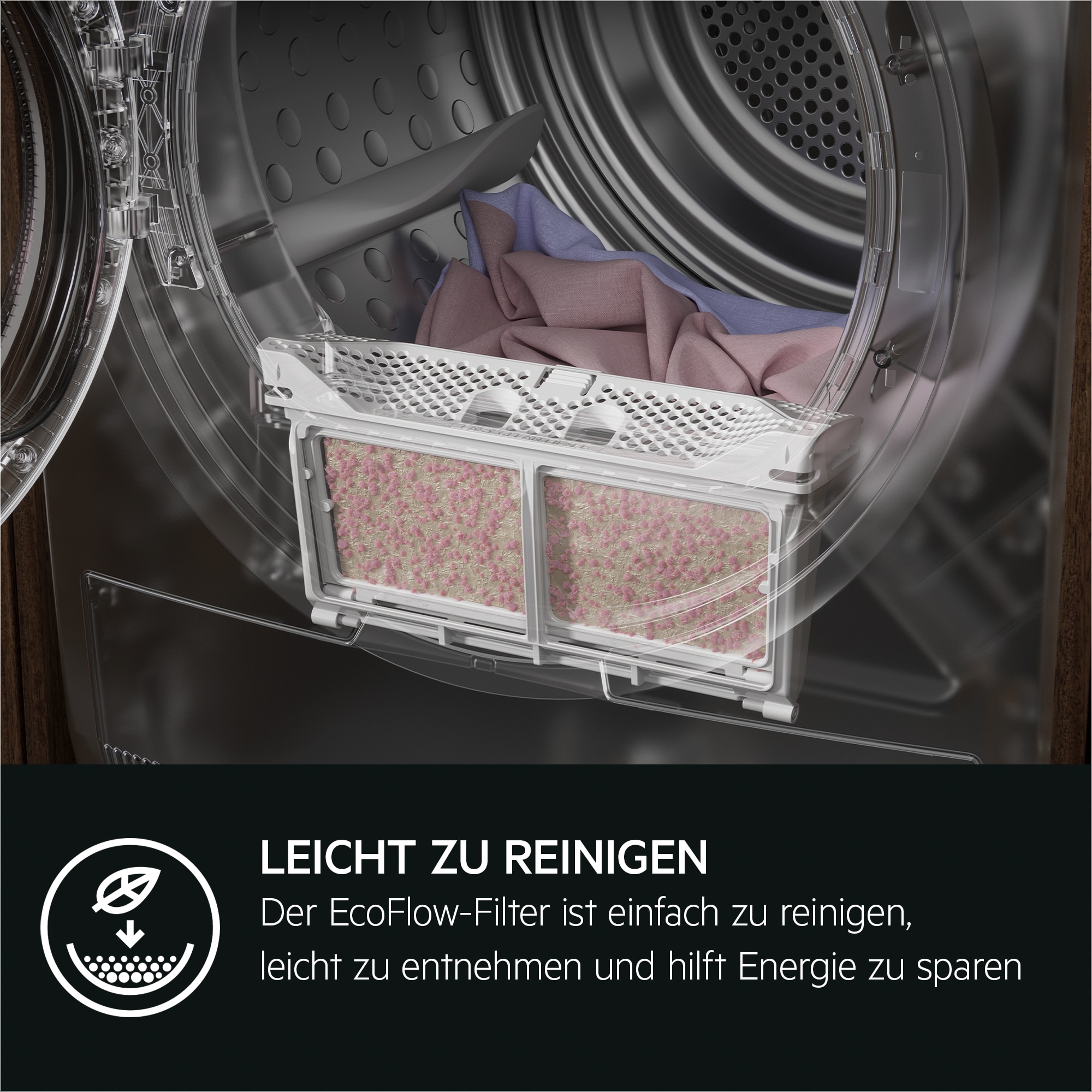 AEG Wärmepumpentrockner »TR7TC86«, 7000, 8 kg, ProSense® Mengenautomatik: Spart Zeit und Energie