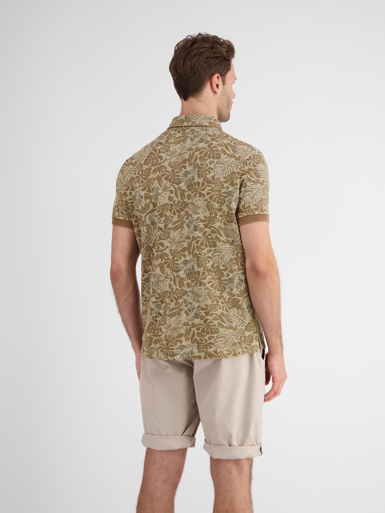 LERROS Poloshirt »LERROS Herren Poloshirt, floral bedruckt«