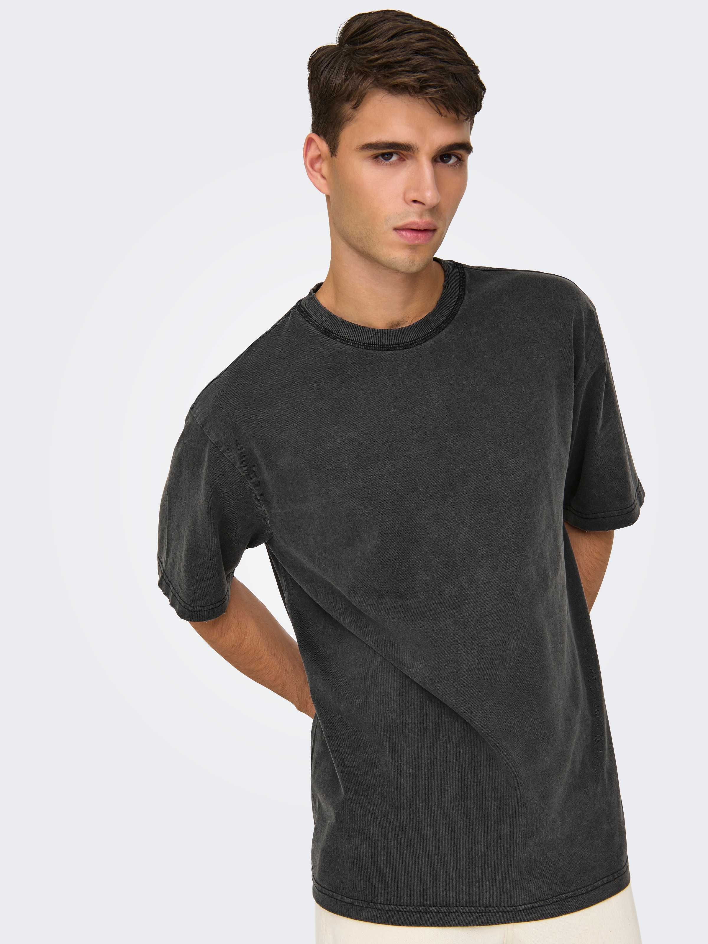 ONLY & SONS Rundhalsshirt "ONSDISTRESS RLX SS TEE" günstig online kaufen