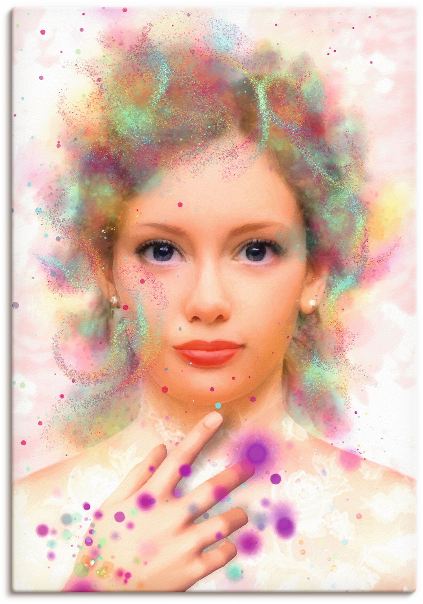Artland Wandbild »Seelenfarben«, Bilder von Frauen, (1 St.), als Alubild, Leinwandbild, Wandaufkleber oder Poster in versch. Größen
