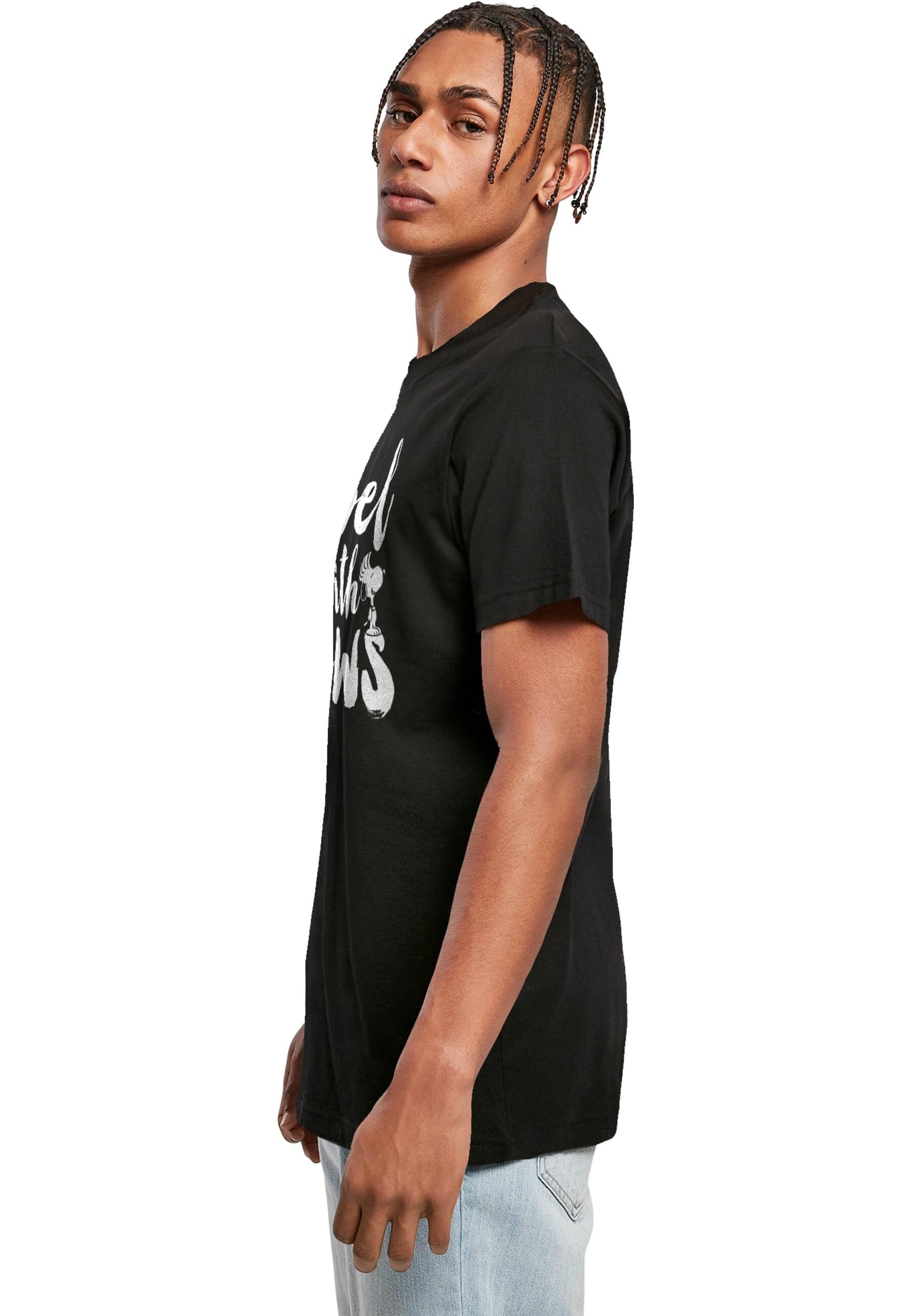 Merchcode T-Shirt »Merchcode Herren Peanuts - Rebel with paws T-Shirt Round Neck«, (1 tlg.)