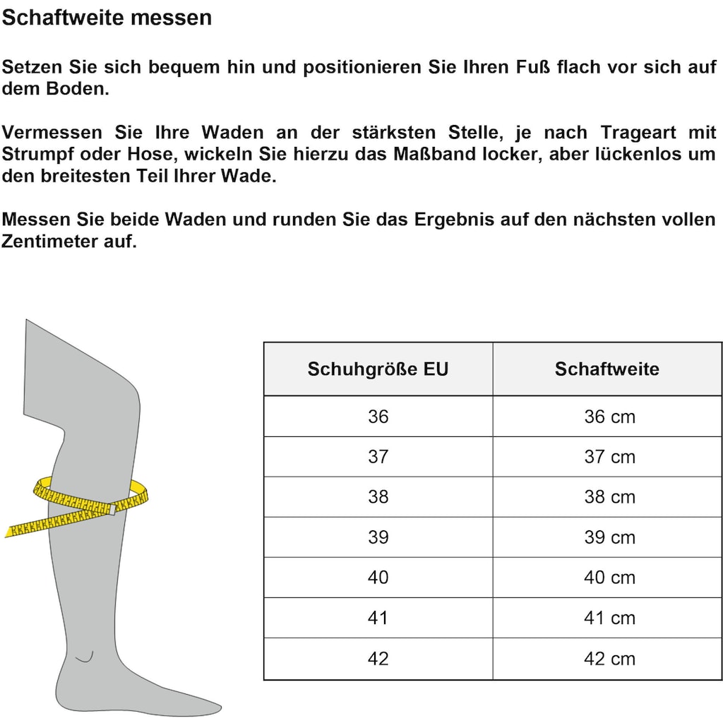 CITY WALK Stiefel, mit Raffungen am slouchy Schaft