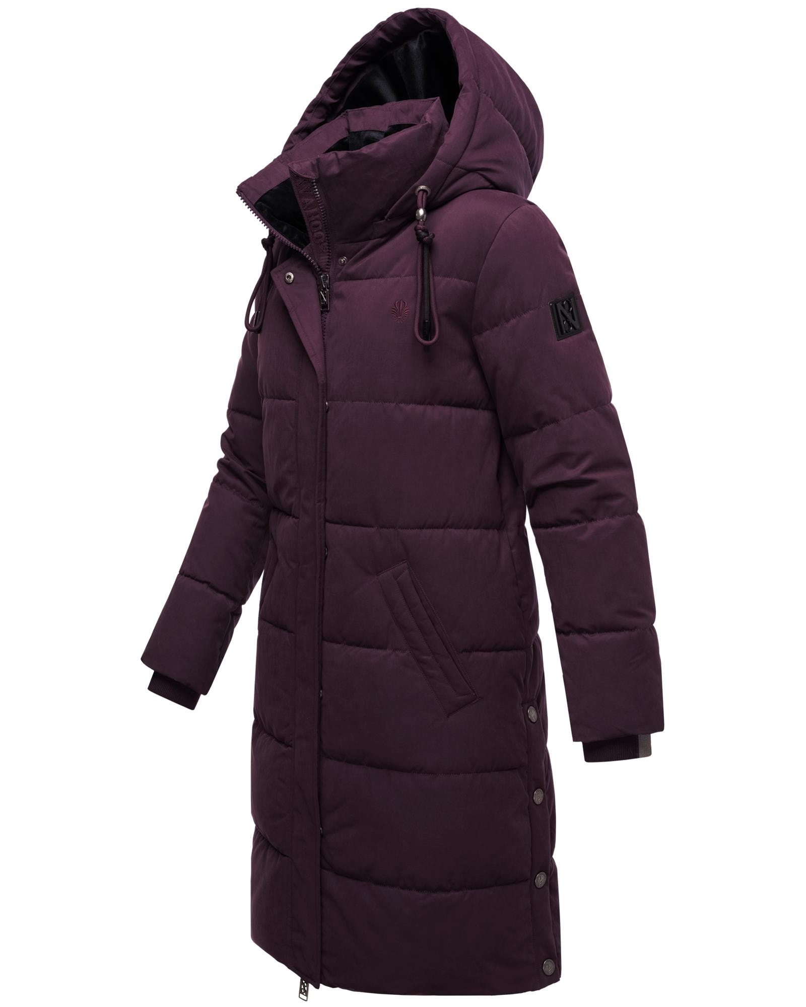 Navahoo Wintermantel »Wintertanz 14«, modischer Damen Steppmantel mit hohem Kragen