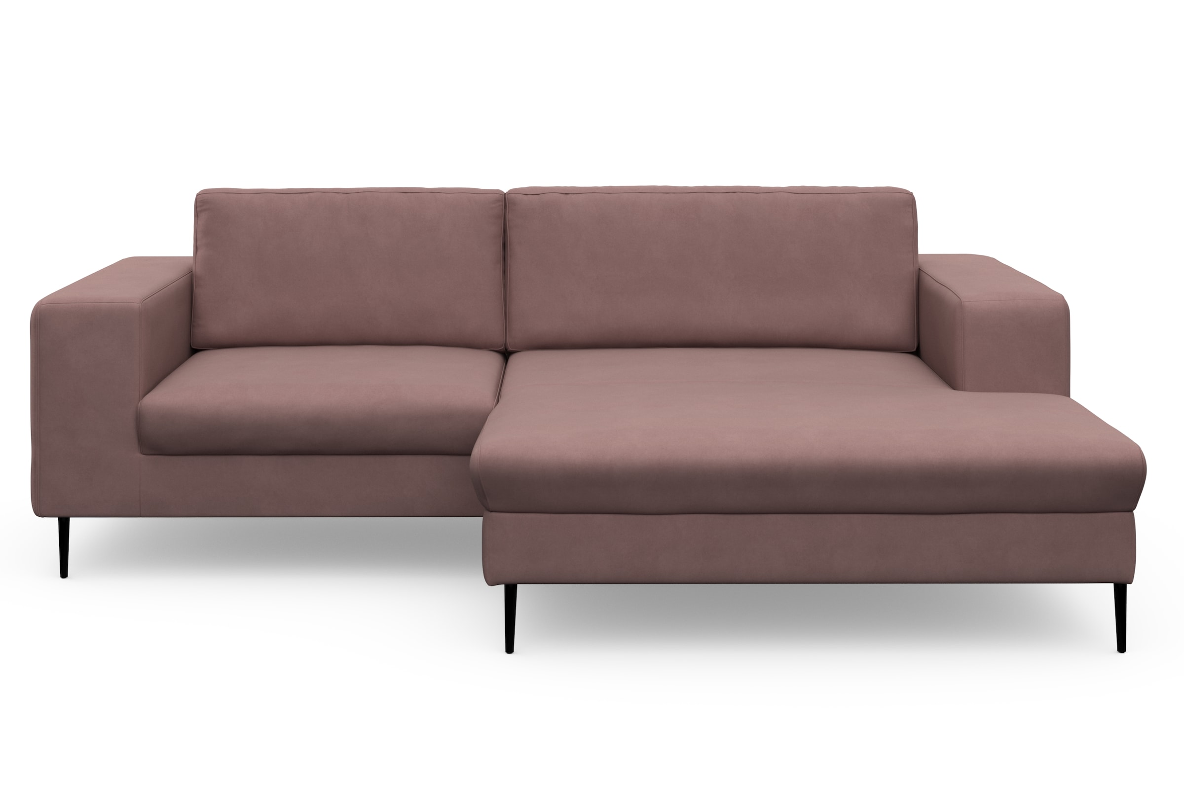 DOMO collection Ecksofa »Modica kompakt und elegant, Breite 244, L-Form«, moderne Optik mit extrabreiter Recamiere, auch in Cord