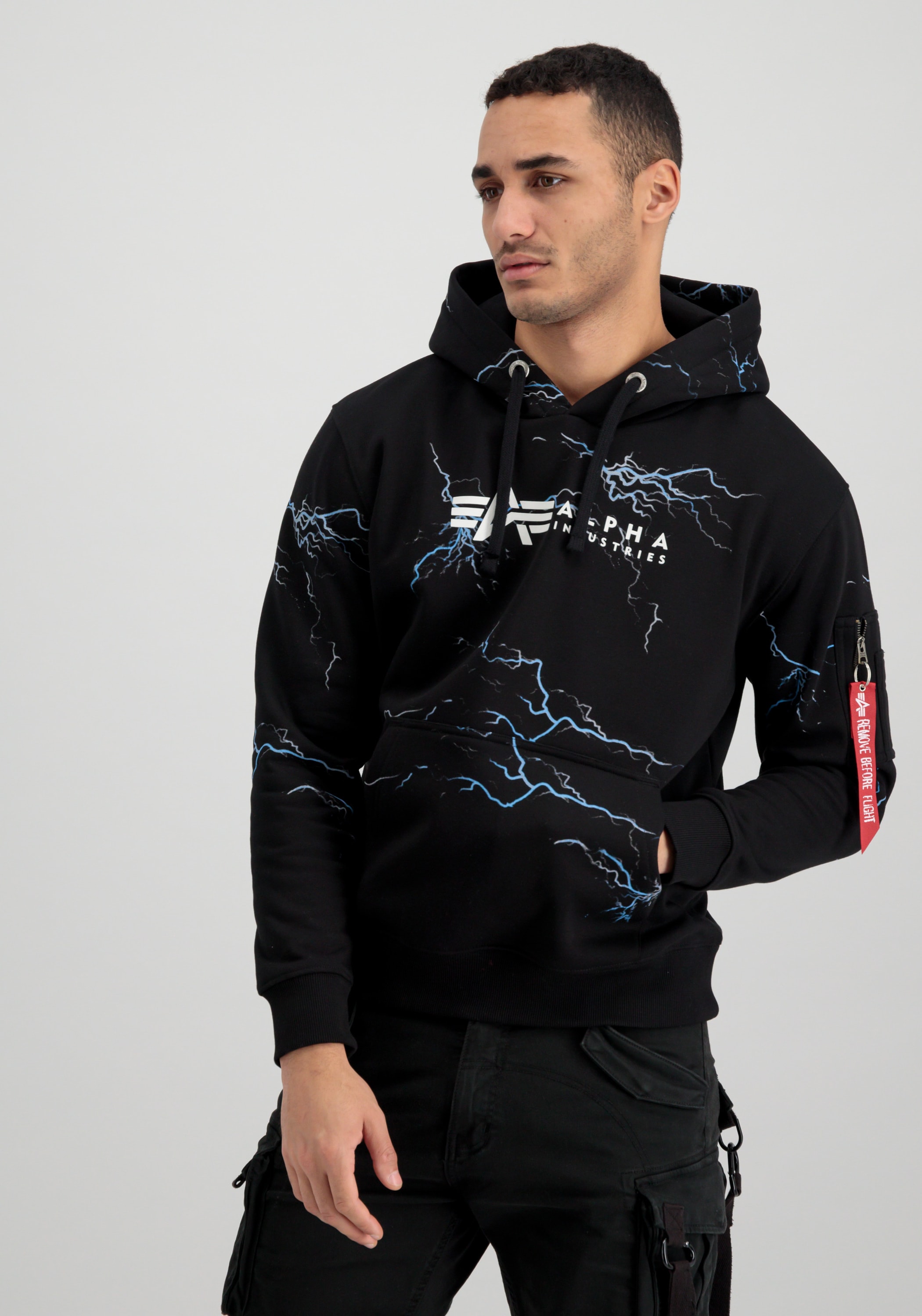 Alpha Industries Hoodie "Lightning AOP Hoodie" günstig online kaufen