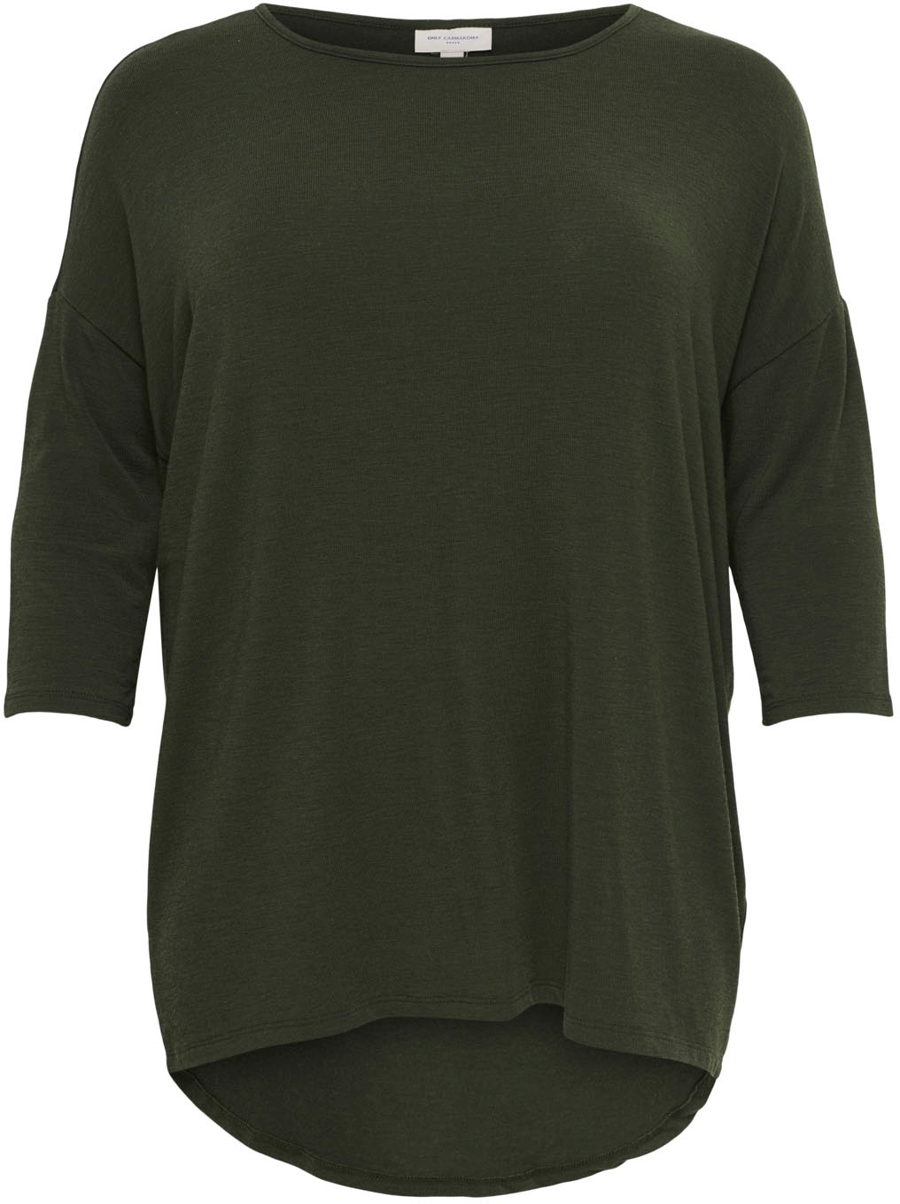 ONLY CARMAKOMA 3/4-Arm-Shirt »CARLAMOUR« aus weichem Materialmix GU9000