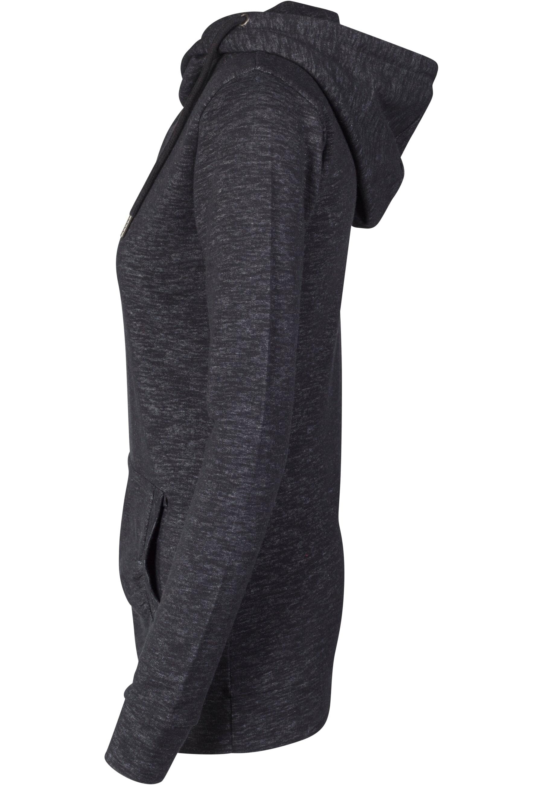 URBAN CLASSICS Rundhalspullover »Urban Classics Damen Ladies Slub Terry High Neck Hoody«, (1 tlg.)