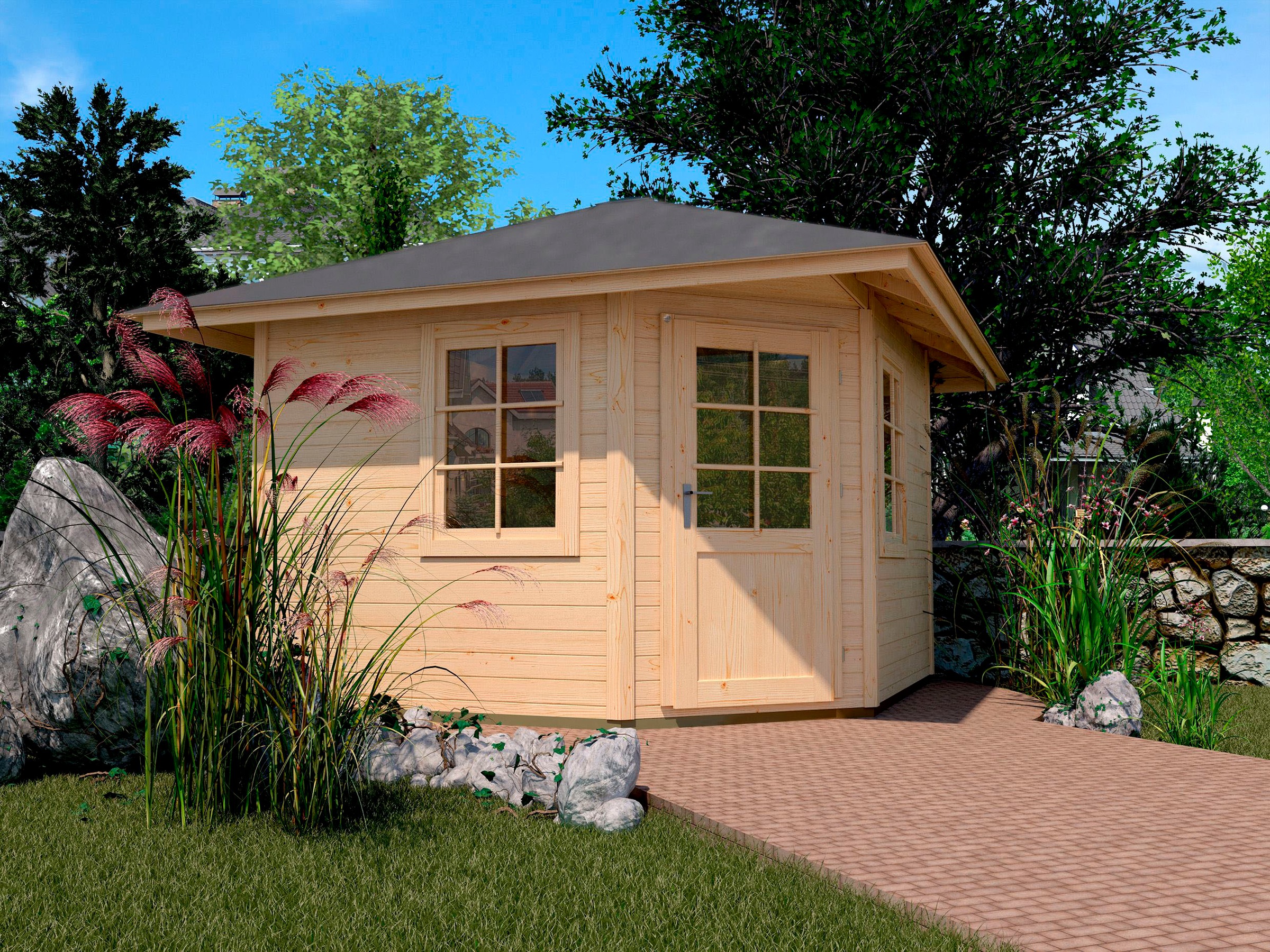 weka Gartenhaus »149 5-Eck Gr.1, 28 mm«