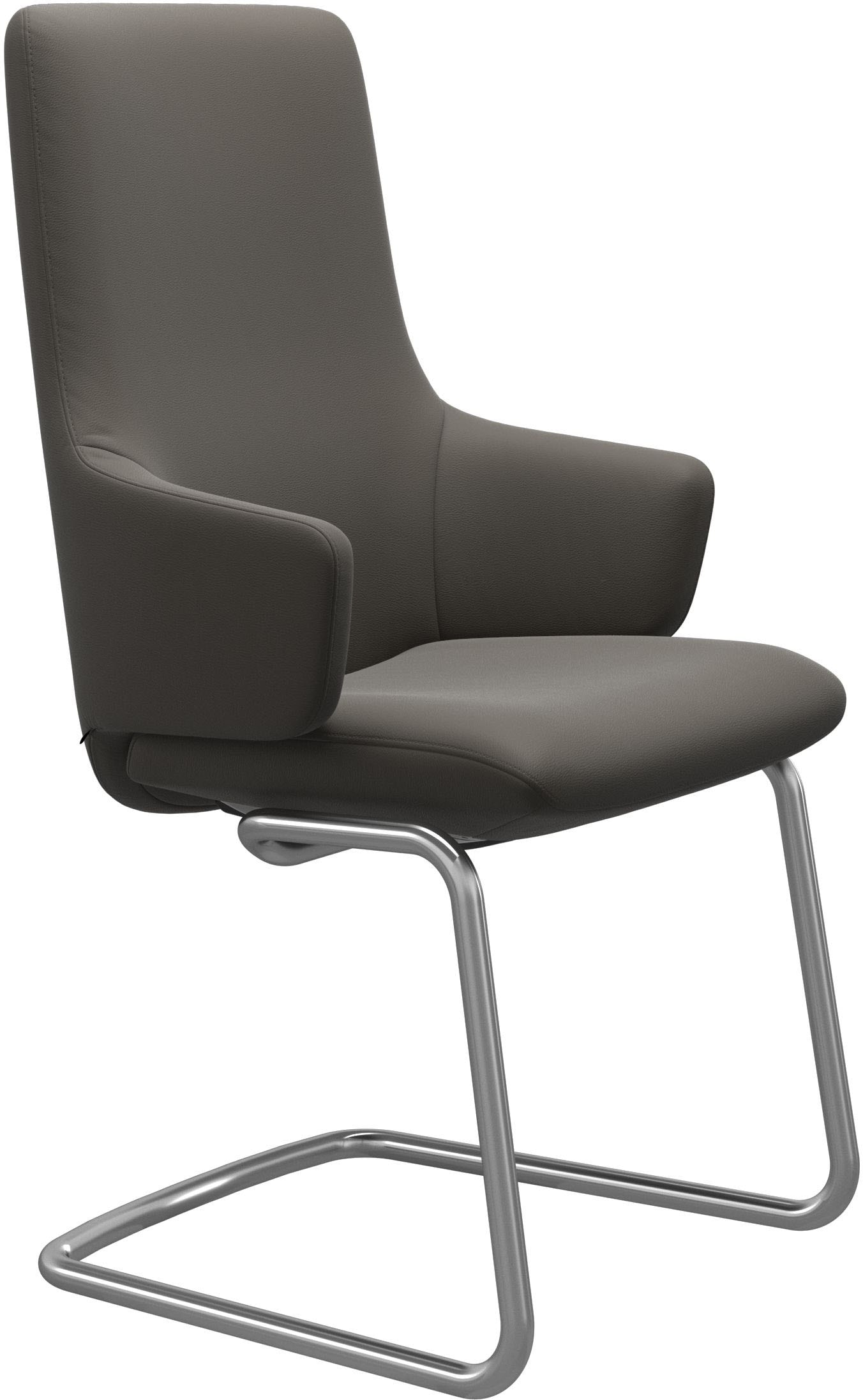 Stressless Polsterstuhl "Laurel" () High Back mit Armlehne, Größe L, mit Beinen aus Stahl in Chrom matt