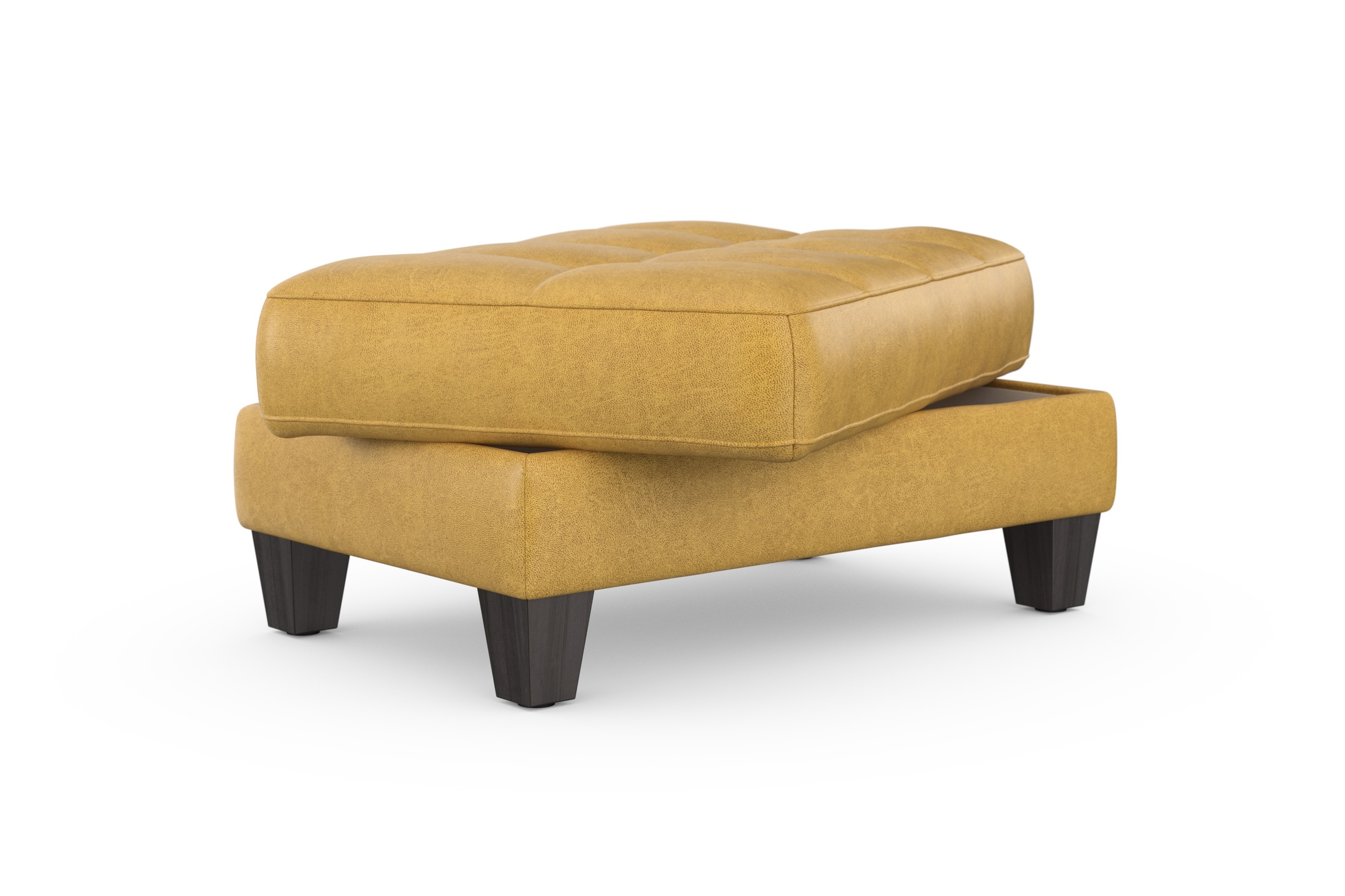 Pouf de Rangement SIT & MORE Westham Jaune 3