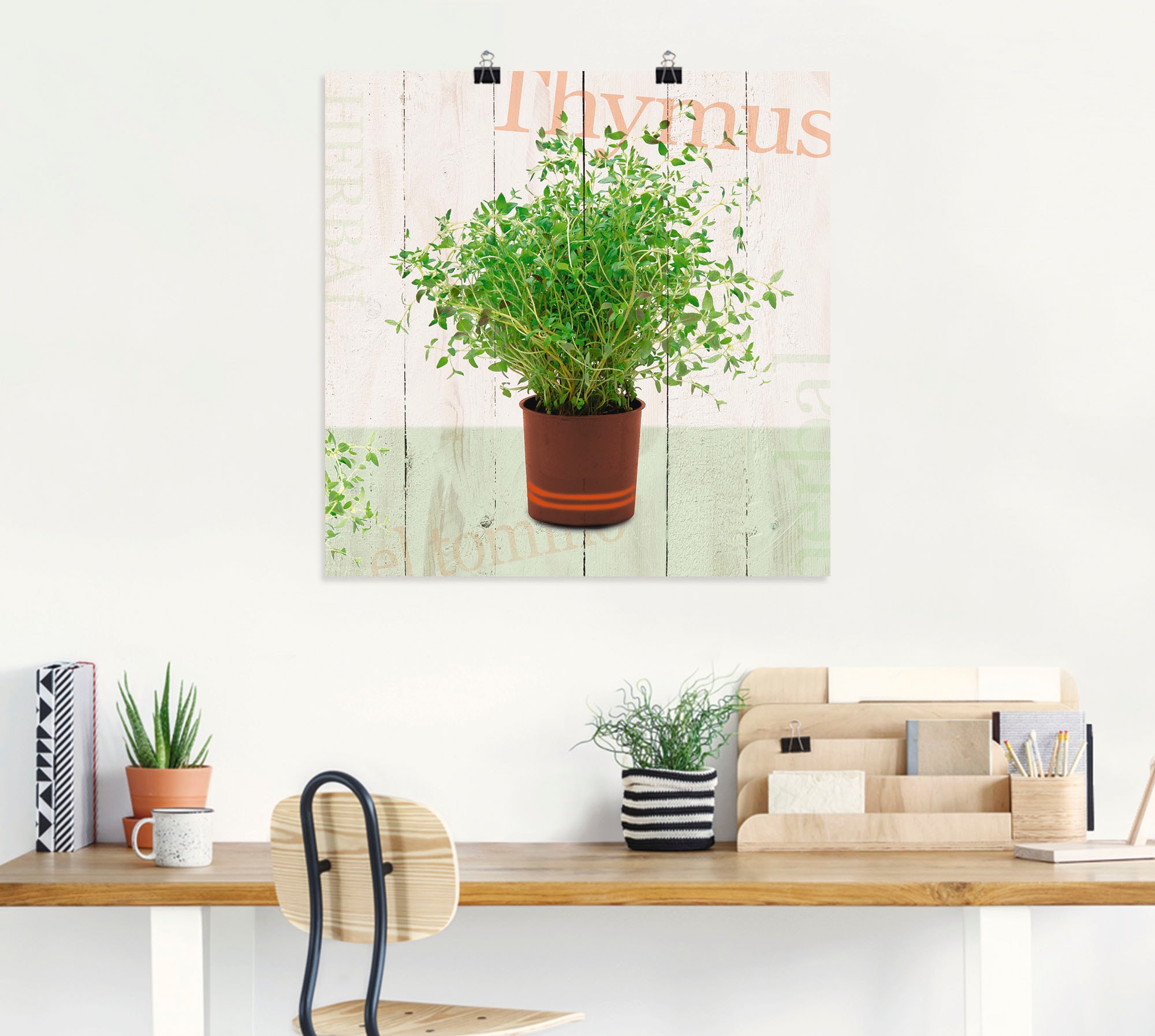 Artland Poster »Thymian«, Pflanzen, (1 St.), als Alubild, Leinwandbild, Wandaufkleber oder Poster in versch. Größen