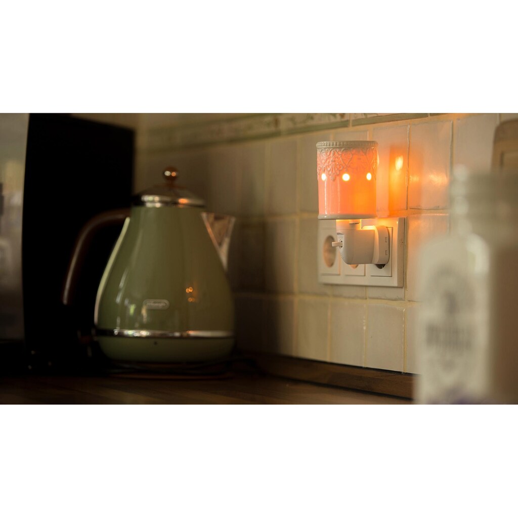 Candle-lite™ Duftlampe »Sena«, (Set, Nachtlicht inklusive 2x Duftwachswürfel), Elektronisches Duftlampen-Set