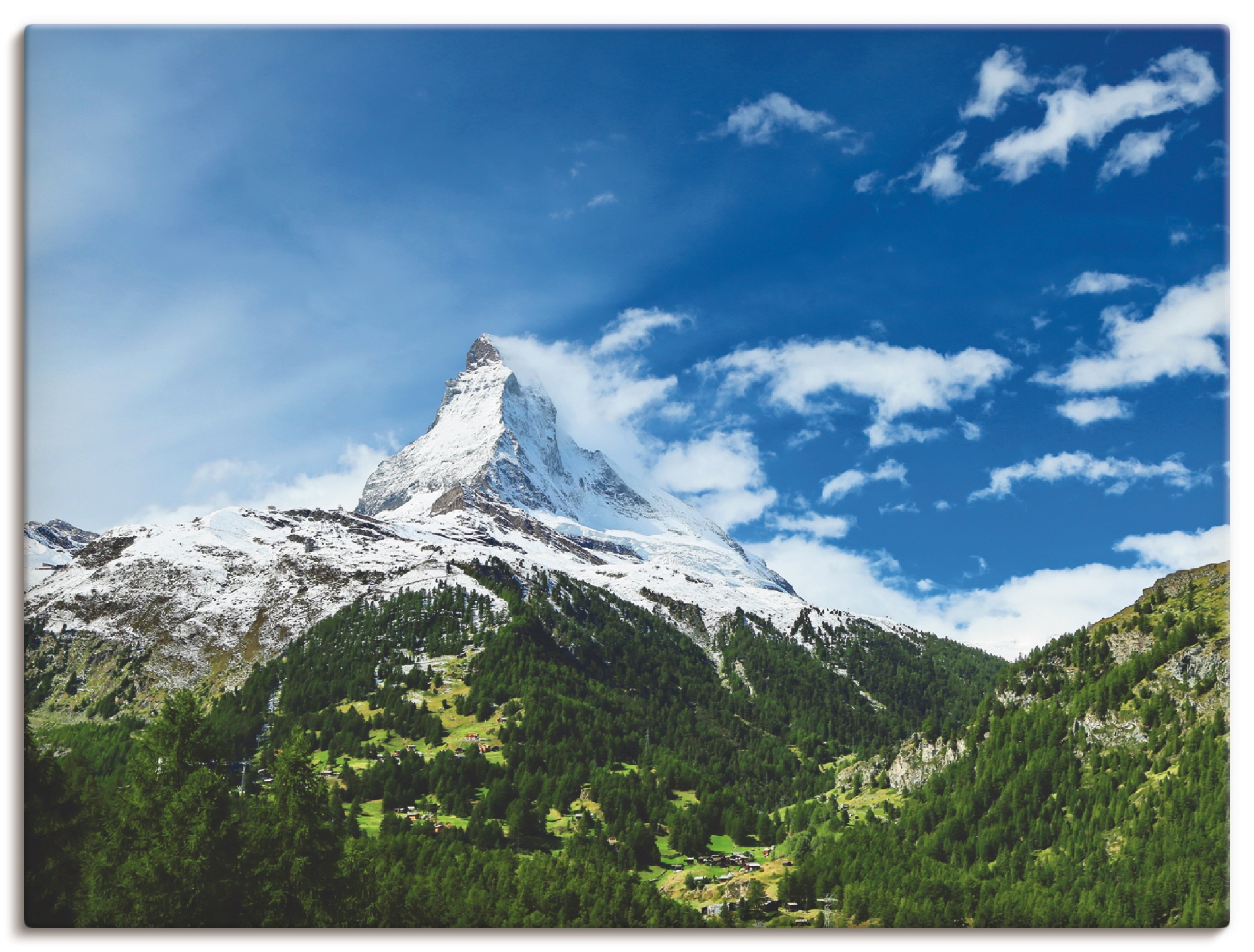 Artland Wandbild »Matterhorn«, Berge, (1 | Leinwandbild, bestellen als BAUR Poster Größen oder versch. in Wandaufkleber St.)
