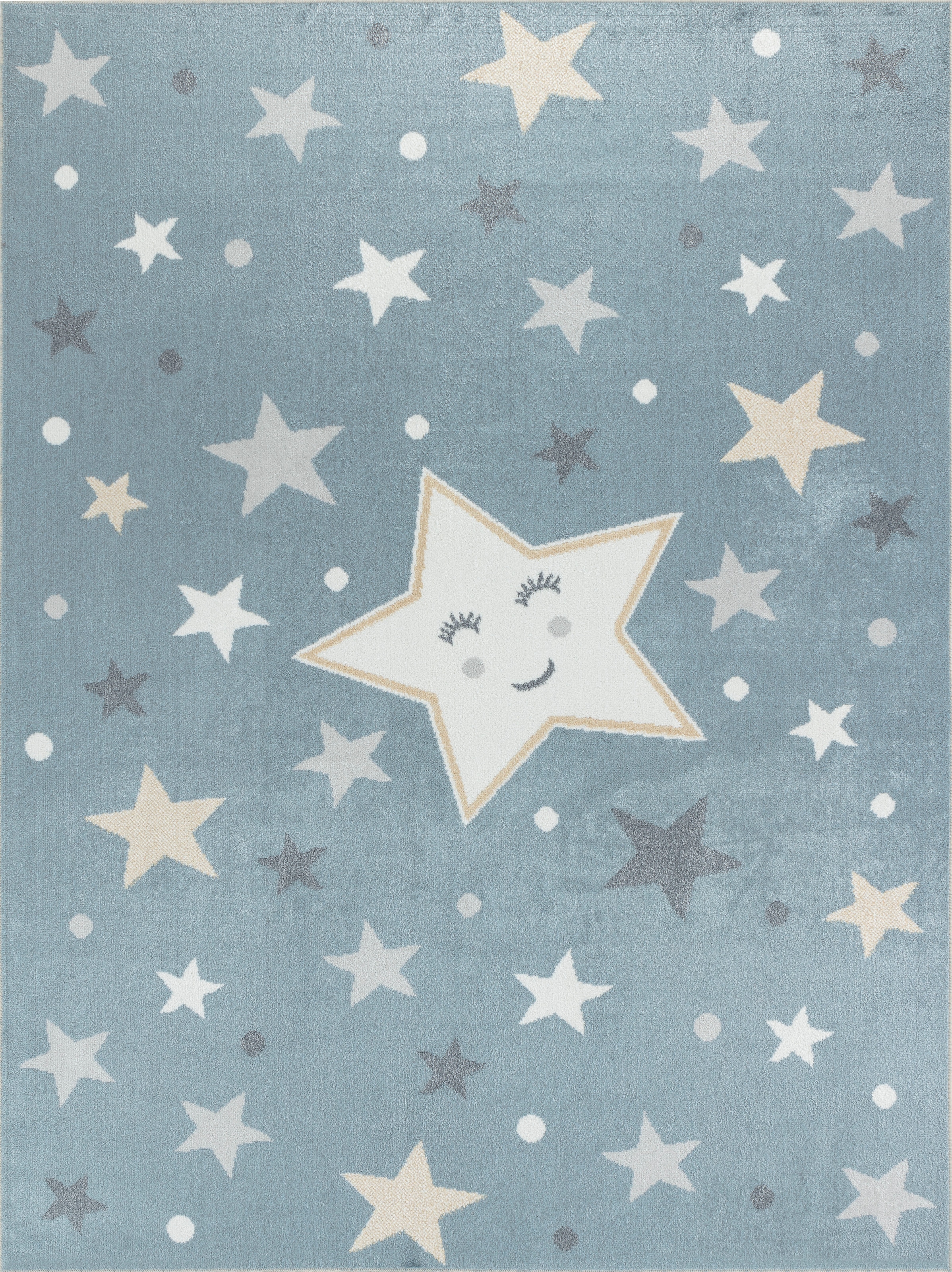 Livabliss Kinderteppich »BEED«, rechteckig, 6 mm Höhe, Kids, Sterne