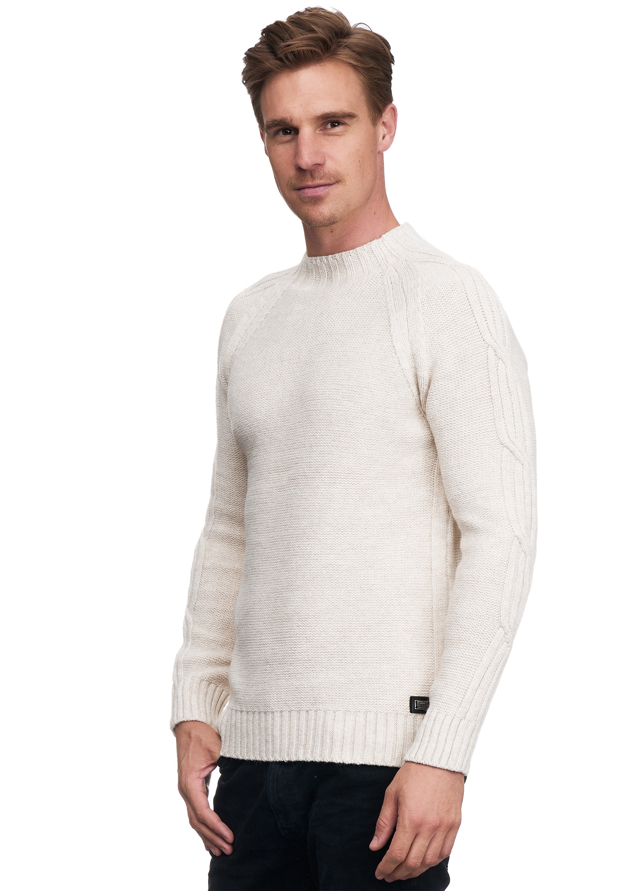 Rusty Neal Strickpullover, mit elegantem Stehkragen