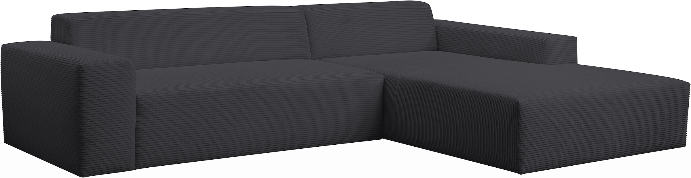 WERK2 Ecksofa »Zeus-XL, Mega-Sofa mit großer Sitztiefe, Stellmaße 311cm x 210cm«, Curvy Trend Garnitur mit urbaner Optik, bequem, Big-Sofa, L-Form