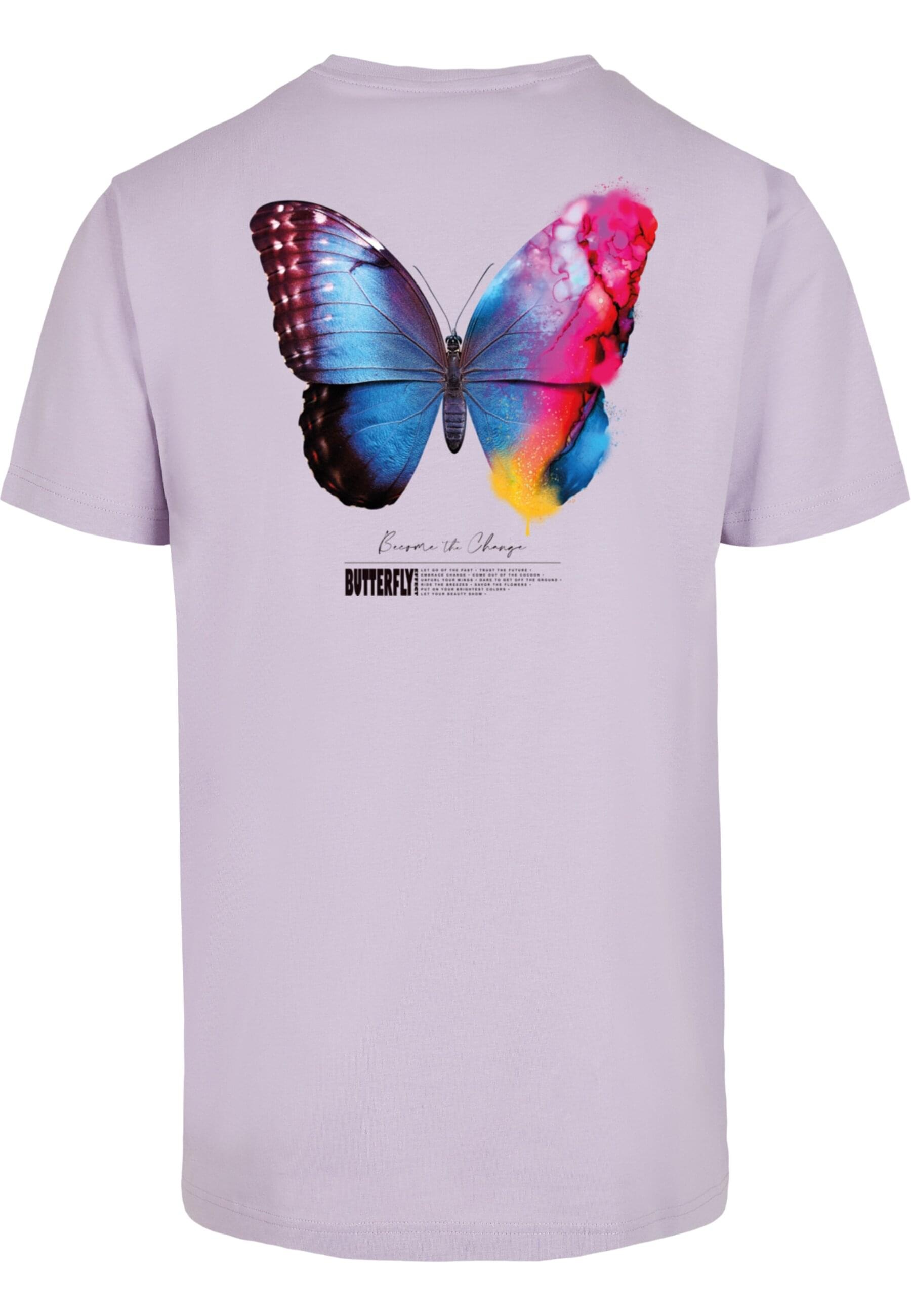 MisterTee T-Shirt »MisterTee Herren Become the Change Butterfly 2.0 Tee«, (1 tlg.)