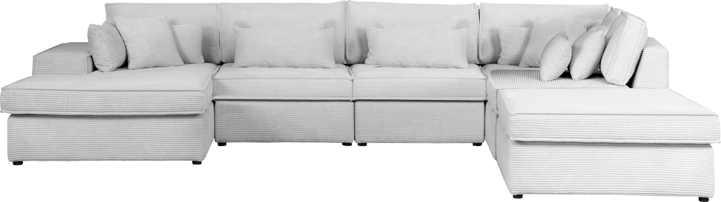 OTTO home Wohnlandschaft "Florid U-Form" 6 Teile, bestehend aus Modulen, vi günstig online kaufen