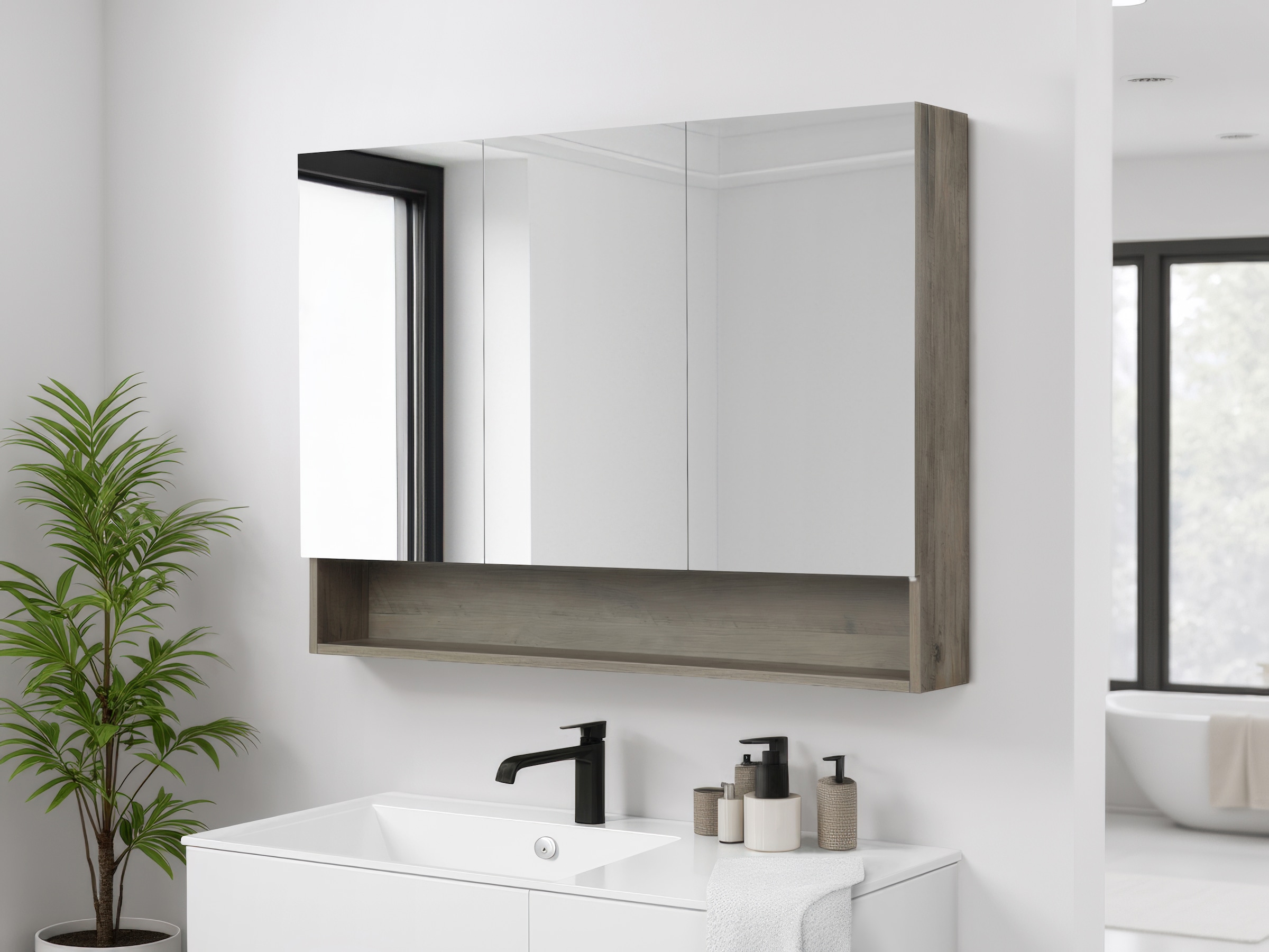 welltime Spiegelschrank »Florenz« 2 Türen