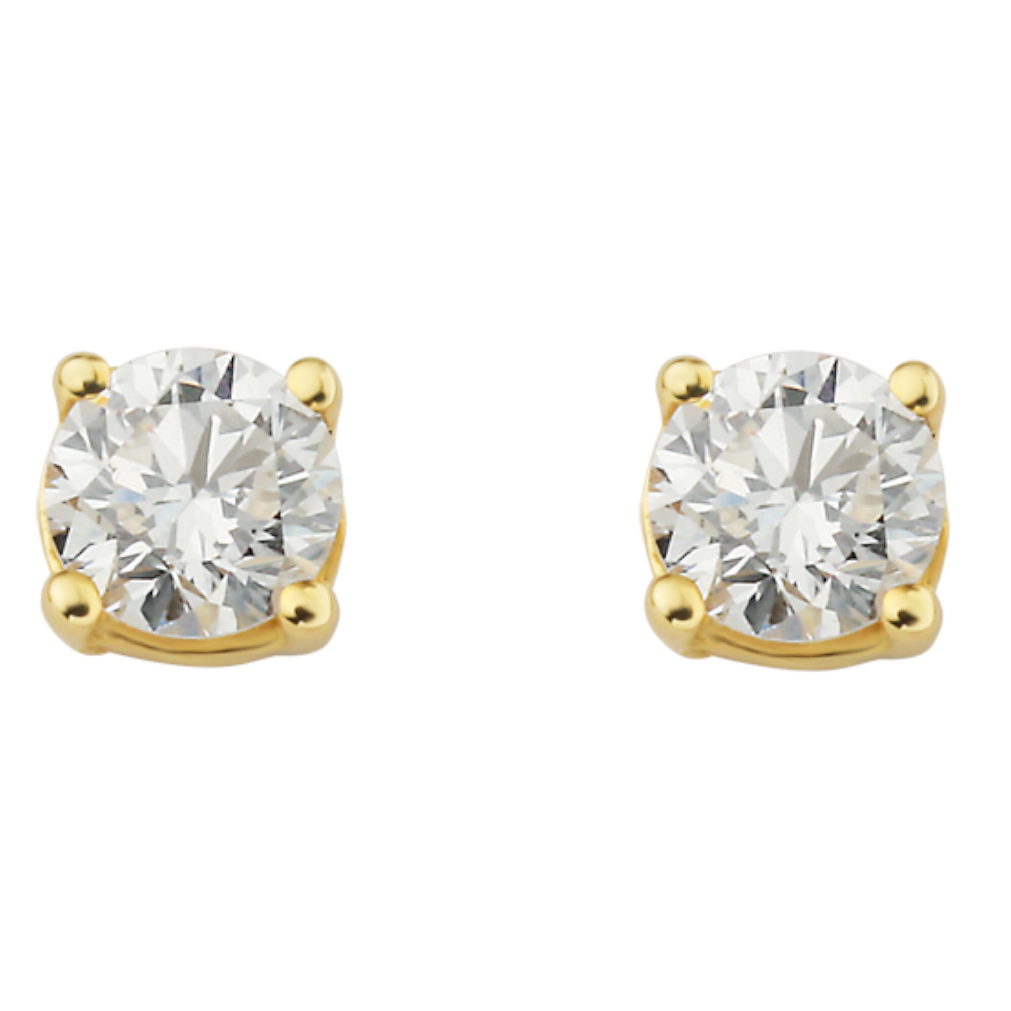 ONE ELEMENT Paar Ohrhänger »0.15 ct Diamant Brillant Ohrringe Ohrstecker«, aus 585 Gelbgold – ein Hauch von Luxus für den Alltag