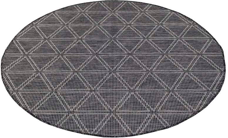 Carpet City Outdoorteppich "PALM3073" rund 5 mm Höhe Wetterfest & UV-bestän günstig online kaufen