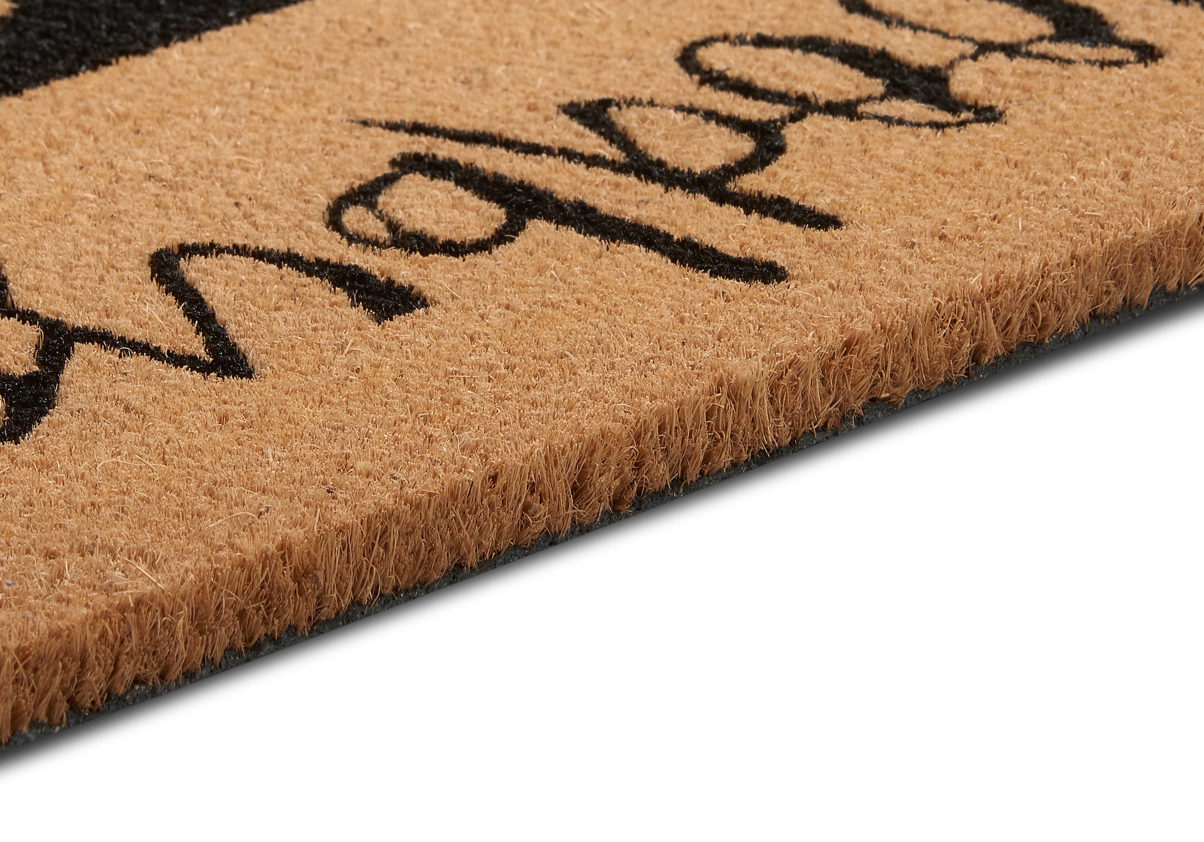 HANSE Home Fußmatte »Kokos Contrast Hello Goodbye, Türmatte«, rechteckig, 15 mm Höhe, Kokos, Schmutzfangmatte, Outdoor, Rutschfest, Innen, Kokosmatte, Flur