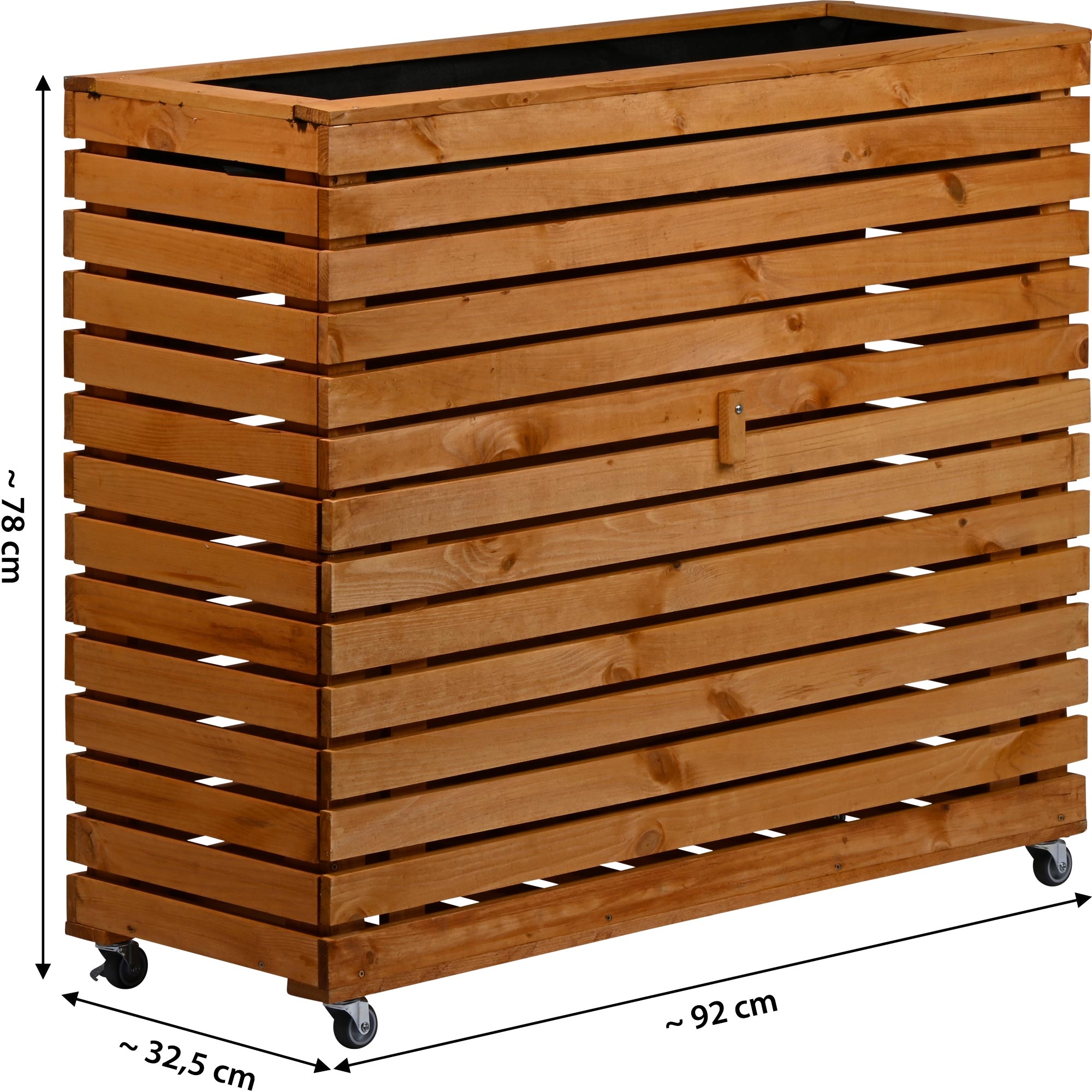 dobar Hochbeet »"Rolla" Gr. XL, Braun« ca. 92 x 32,5 x 78 cm (L x B x H) groß und ca. 14,6 kg