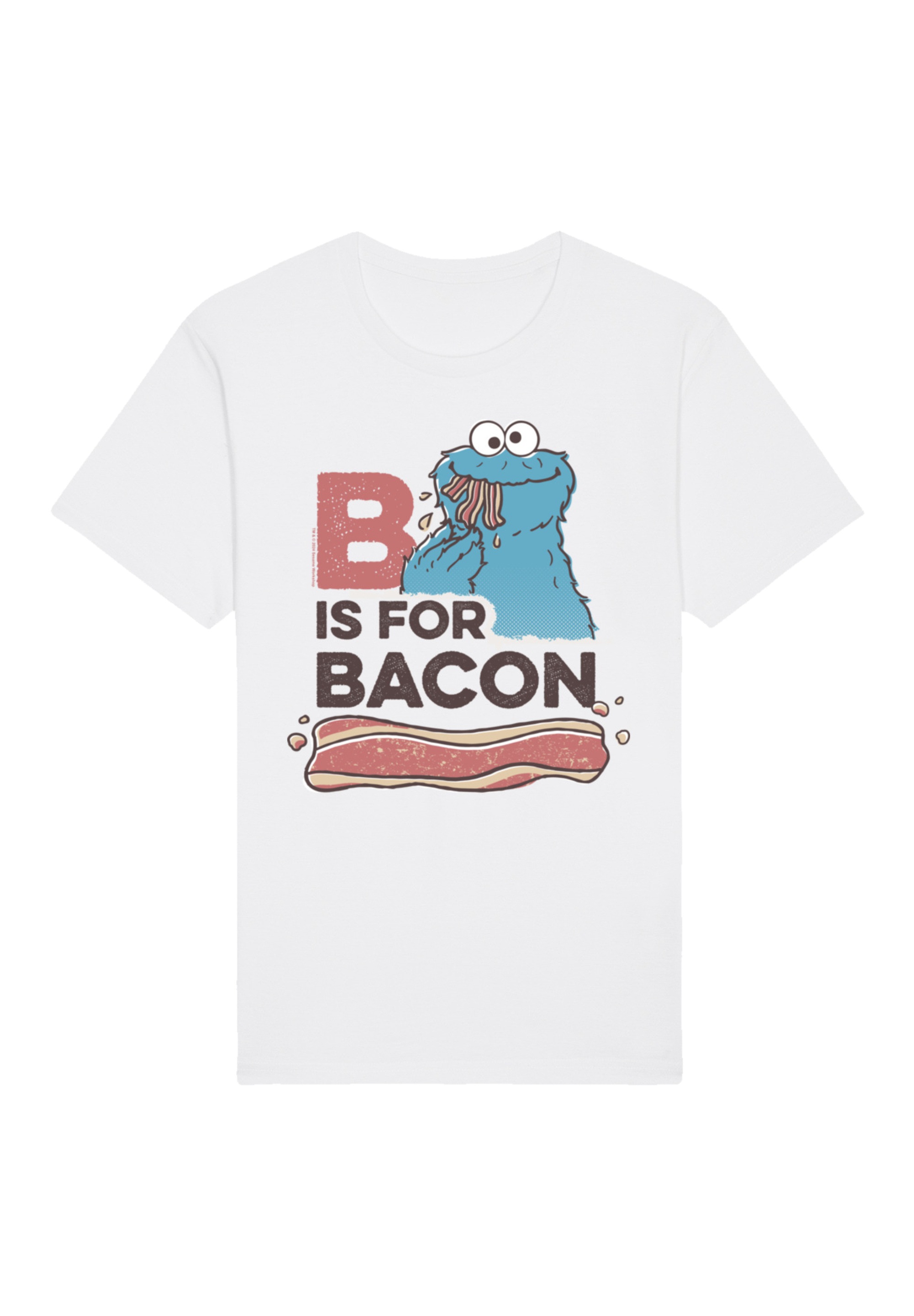 F4NT4STIC T-Shirt "Sesamstraße Cookie Monster Bacon", Premium Qualität günstig online kaufen