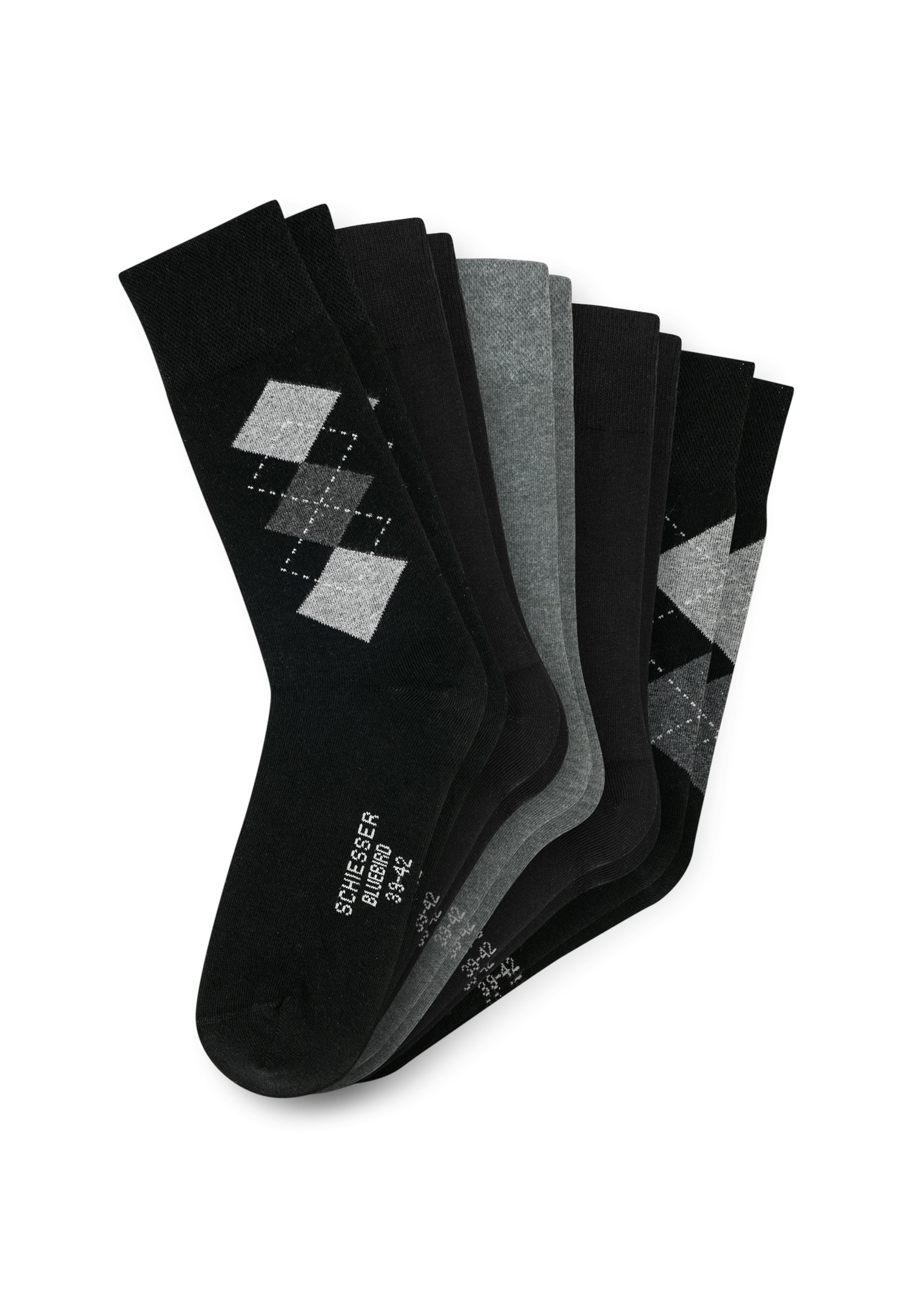 Schiesser Socken "Bluebird" 5 Paar tlg. druckfreier Bund, Fersen und Zehen günstig online kaufen