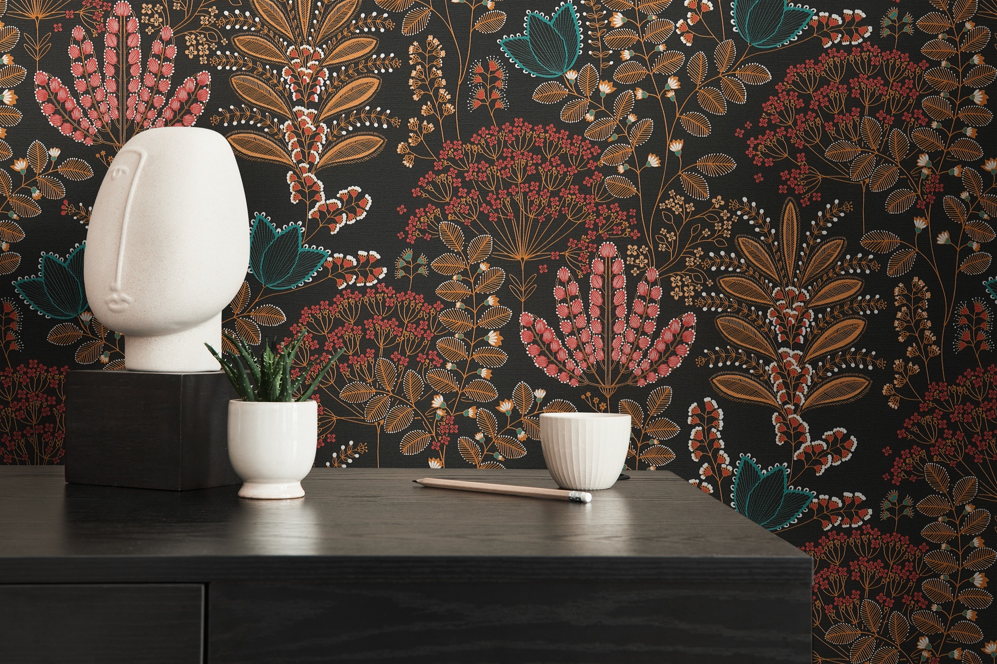 living walls Vliestapete »Famous Garden Blumen-Tapete Mustertapete Blümchen Blume«, matt, Vliestapete floral für Schlafzimmer Küche Wohnzimmer Blumen Design