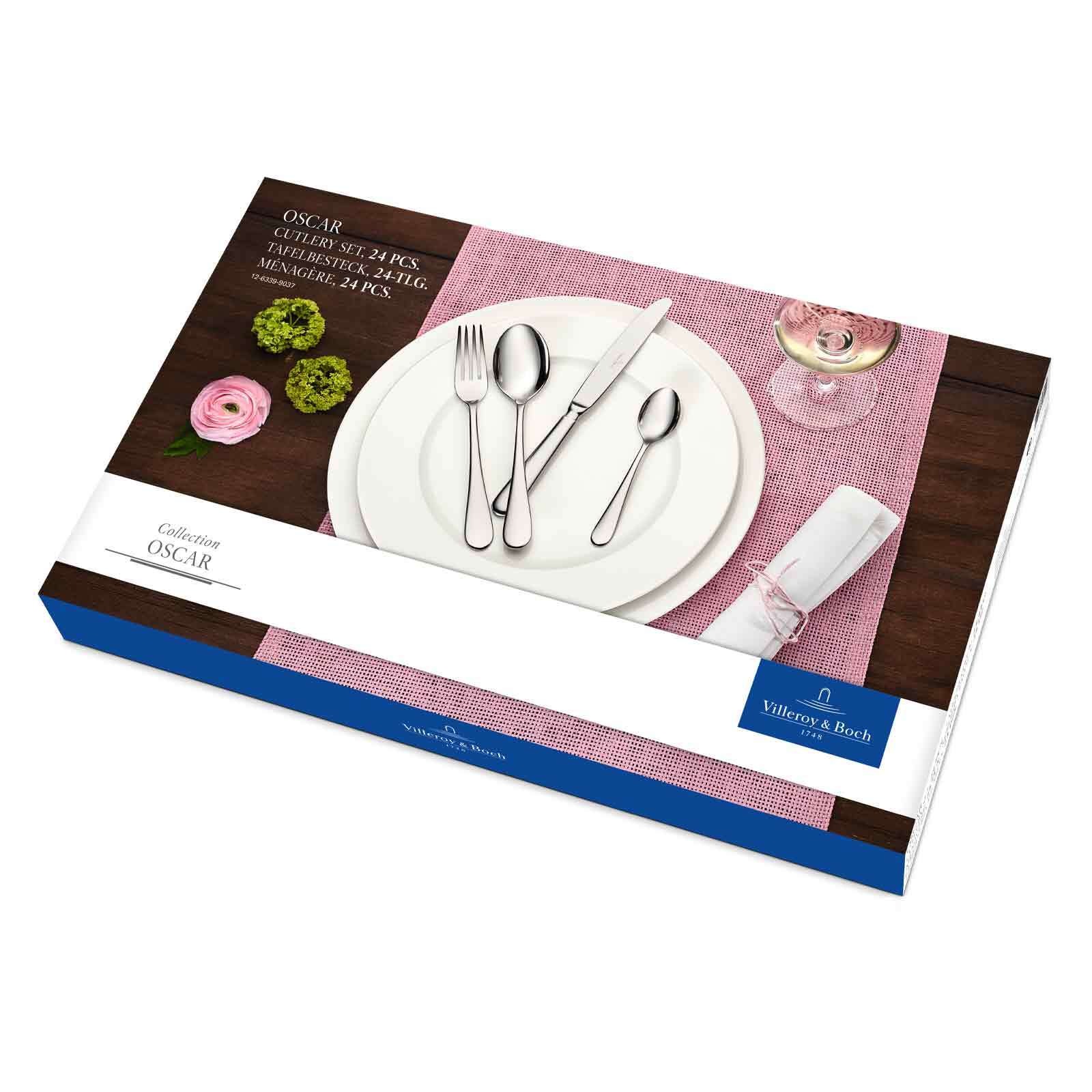 Villeroy & Boch Besteck-Set "Tafelbesteck Oscar 24er Set silber" günstig online kaufen