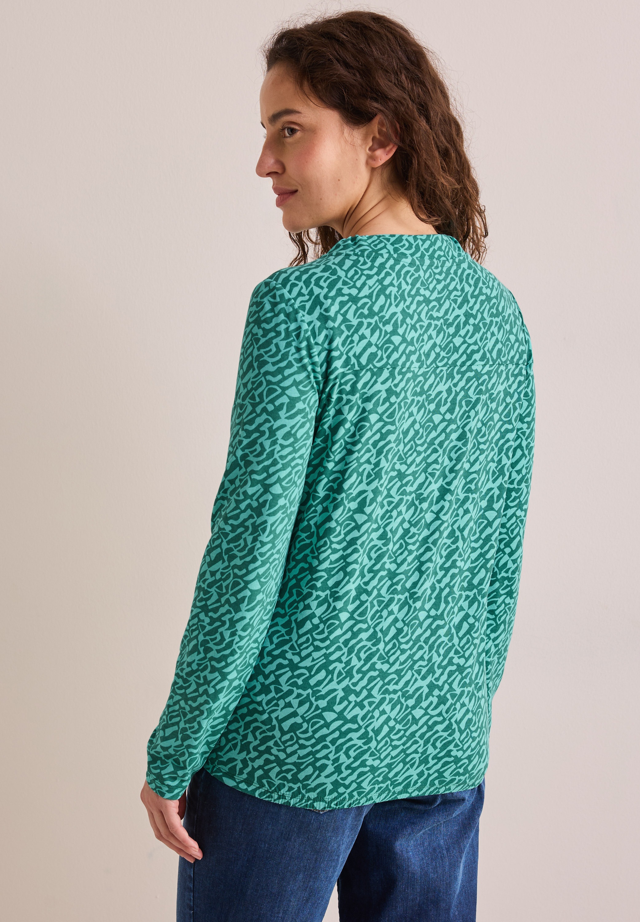 Cecil Langarmshirt, mit grafischem Muster