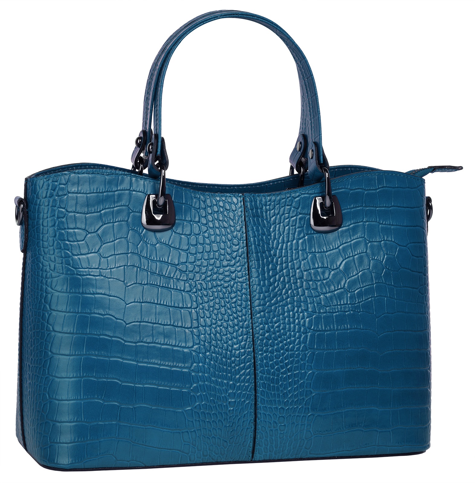 Thumbnail - Cluty Henkeltasche echt Leder, Made in Italy