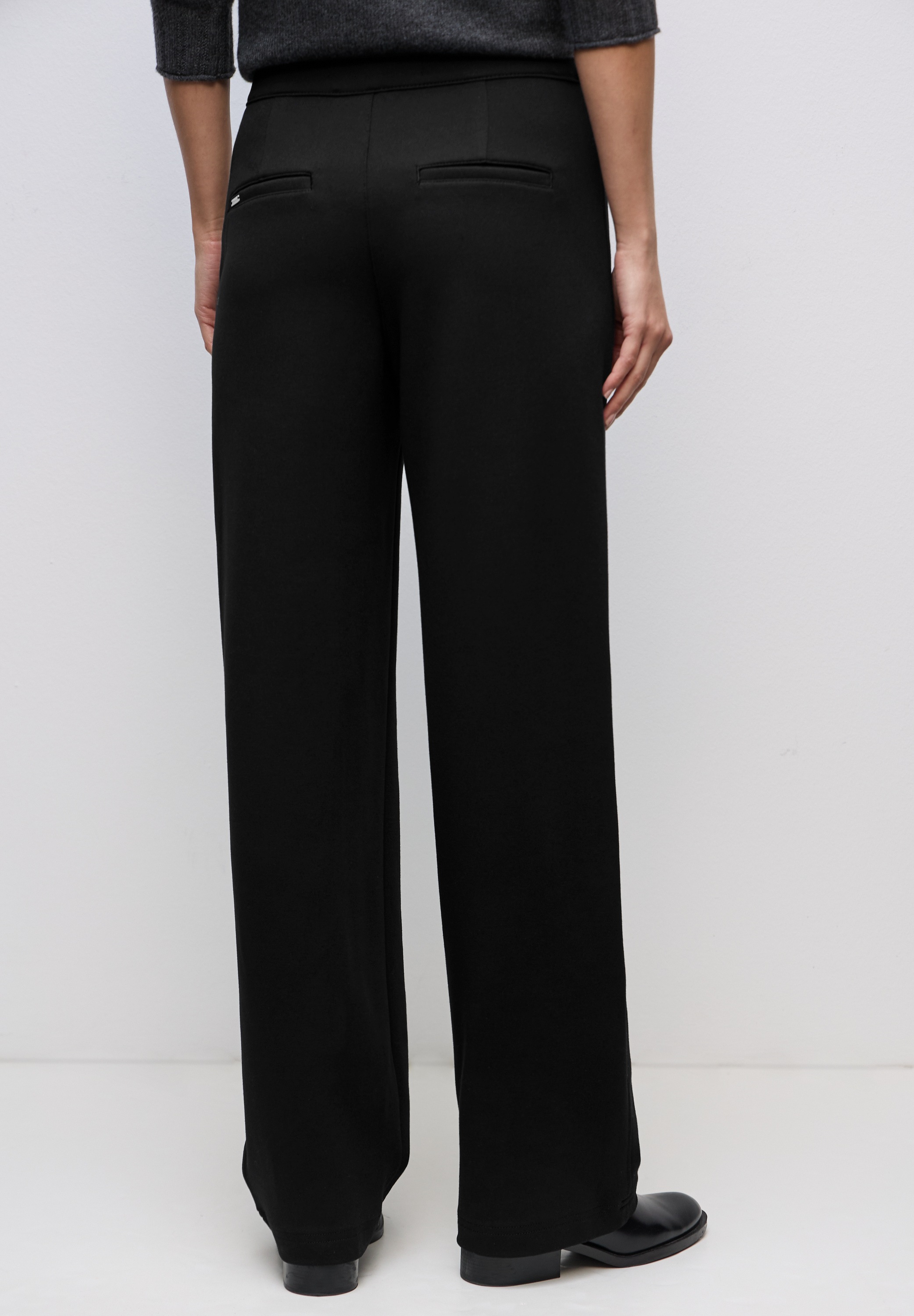 STREET ONE Dehnbund-Hose  mit Schnallen