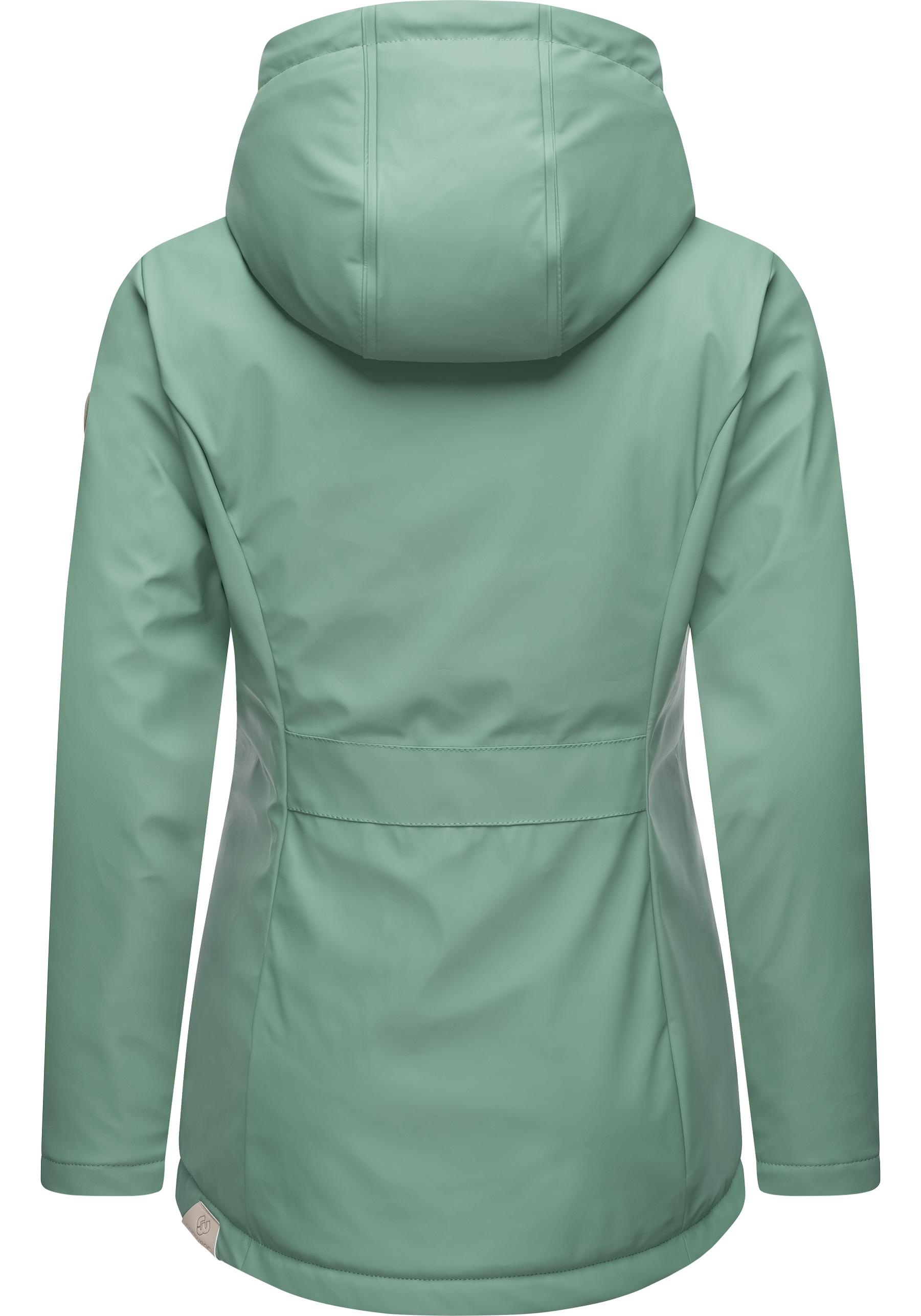 Ragwear Regenjacke »Marge«, mit Kapuze, warm gefütterter Damen Winter Regenmantel