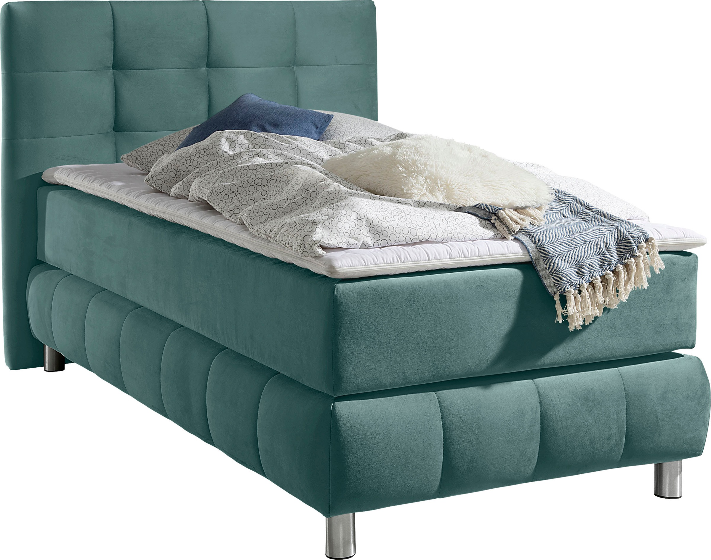 Home affaire Boxspringbett "Salo" incl. Topper, 6 Breiten, 2 Härtegrade, TF günstig online kaufen
