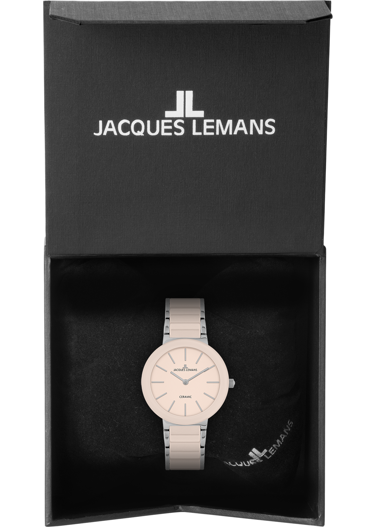 Jacques Lemans Keramikuhr »Monaco«, Quarzuhr, Armbanduhr, Damenuhr, analog
