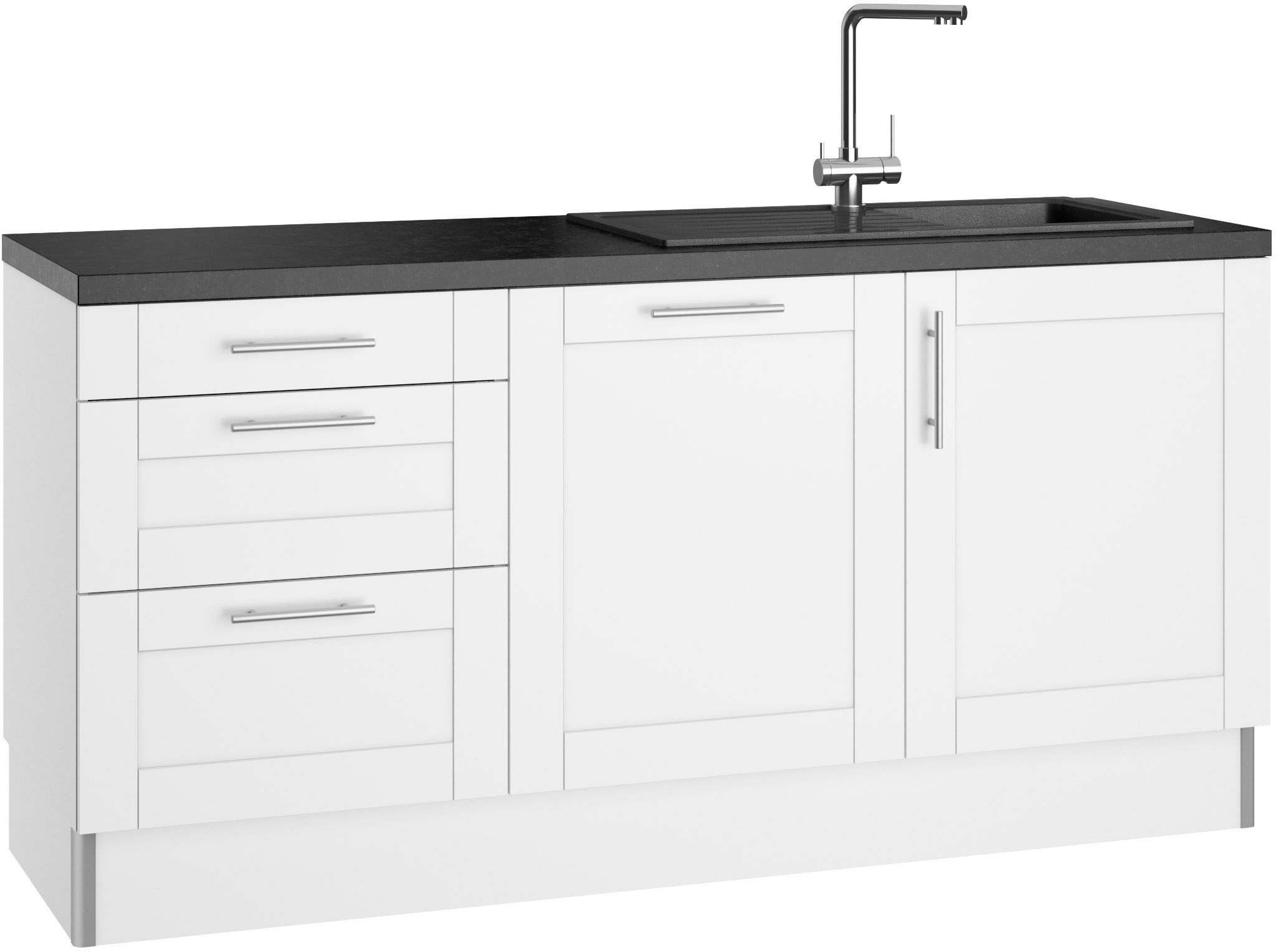 OPTIFIT Küche »Ahus«, 180 cm breit, wahlw.mit E-Geräten, Soft Close Funktion, MDF Fronten