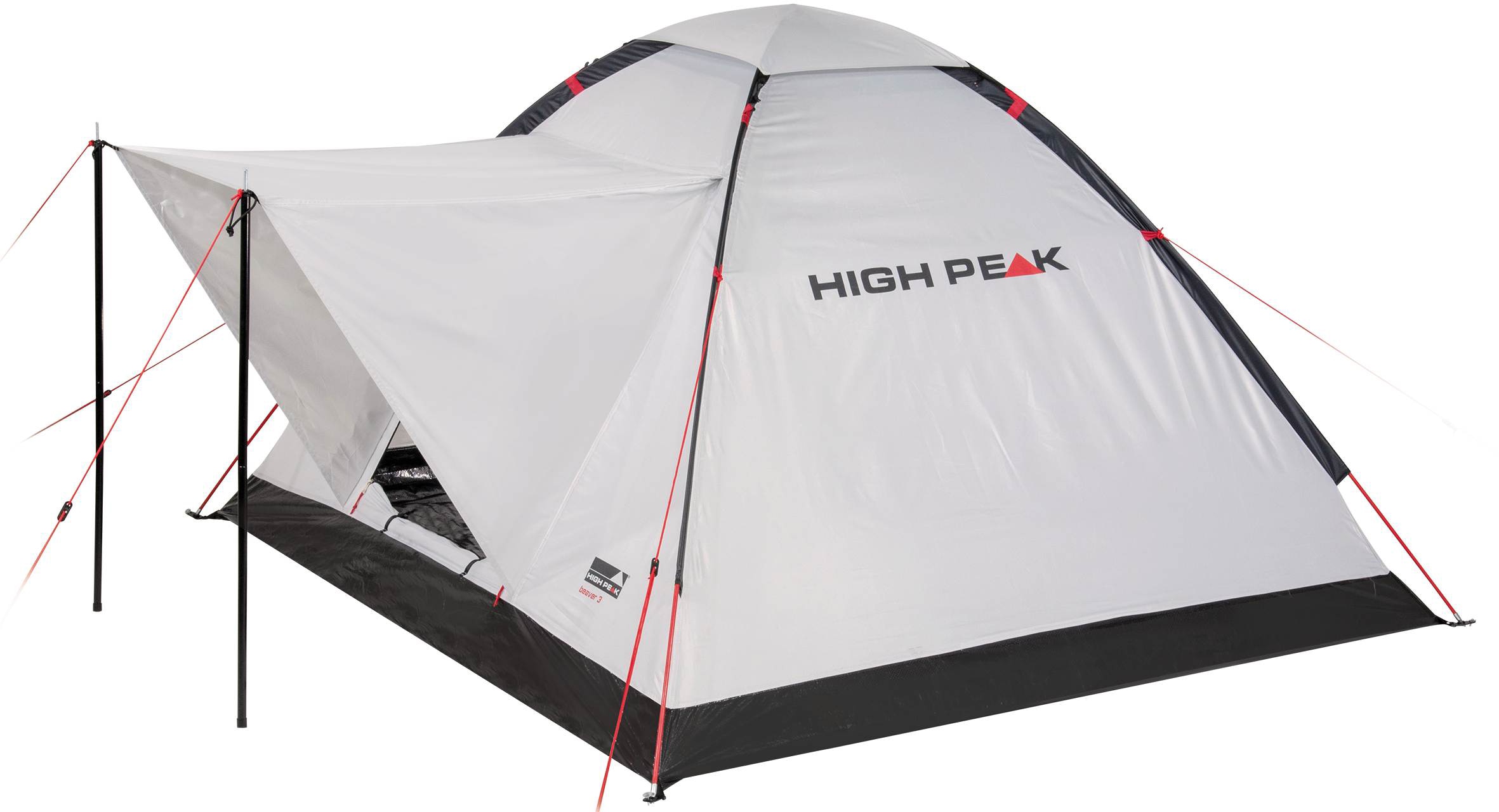 High Peak Kuppelzelt »Zelt Beaver 3«, 3 Personen, (mit Transporttasche)