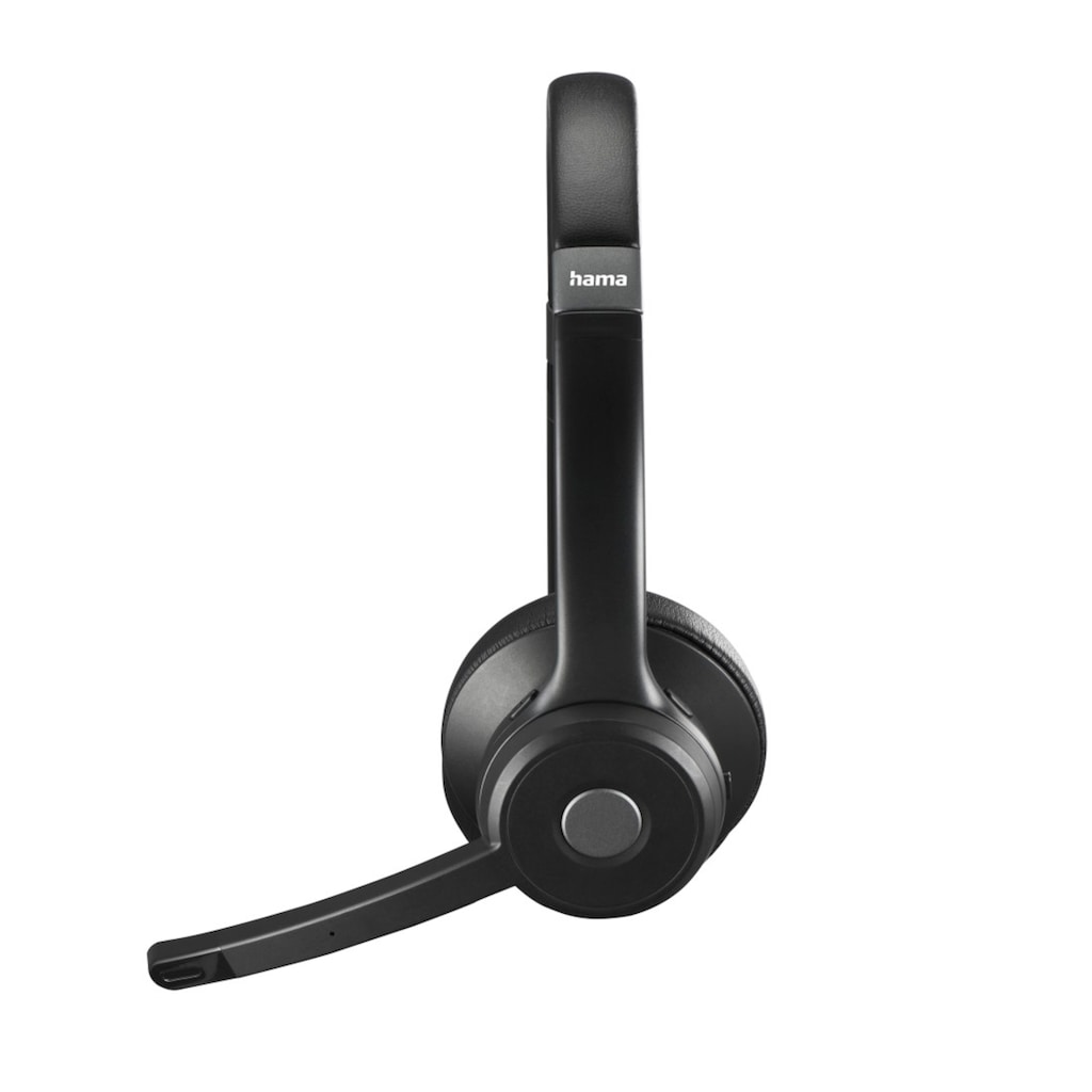 Hama PC-Headset »Bluetooth Headset (mit Mikrofon, kabellos, On Ear, für PC, Handy)«, Freisprechfunktion-Stummschaltung